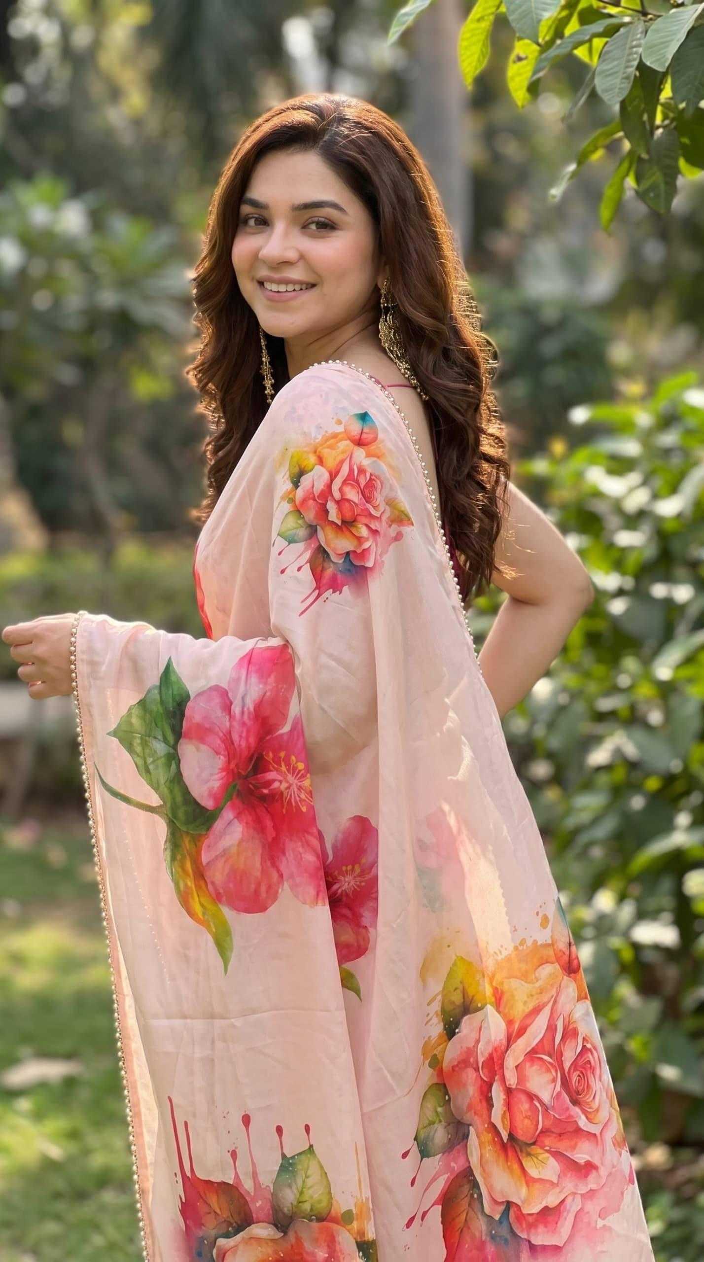 YNF Wholesale Georgette Printed Sarees KESH518 4514 | Surat Manufacturer