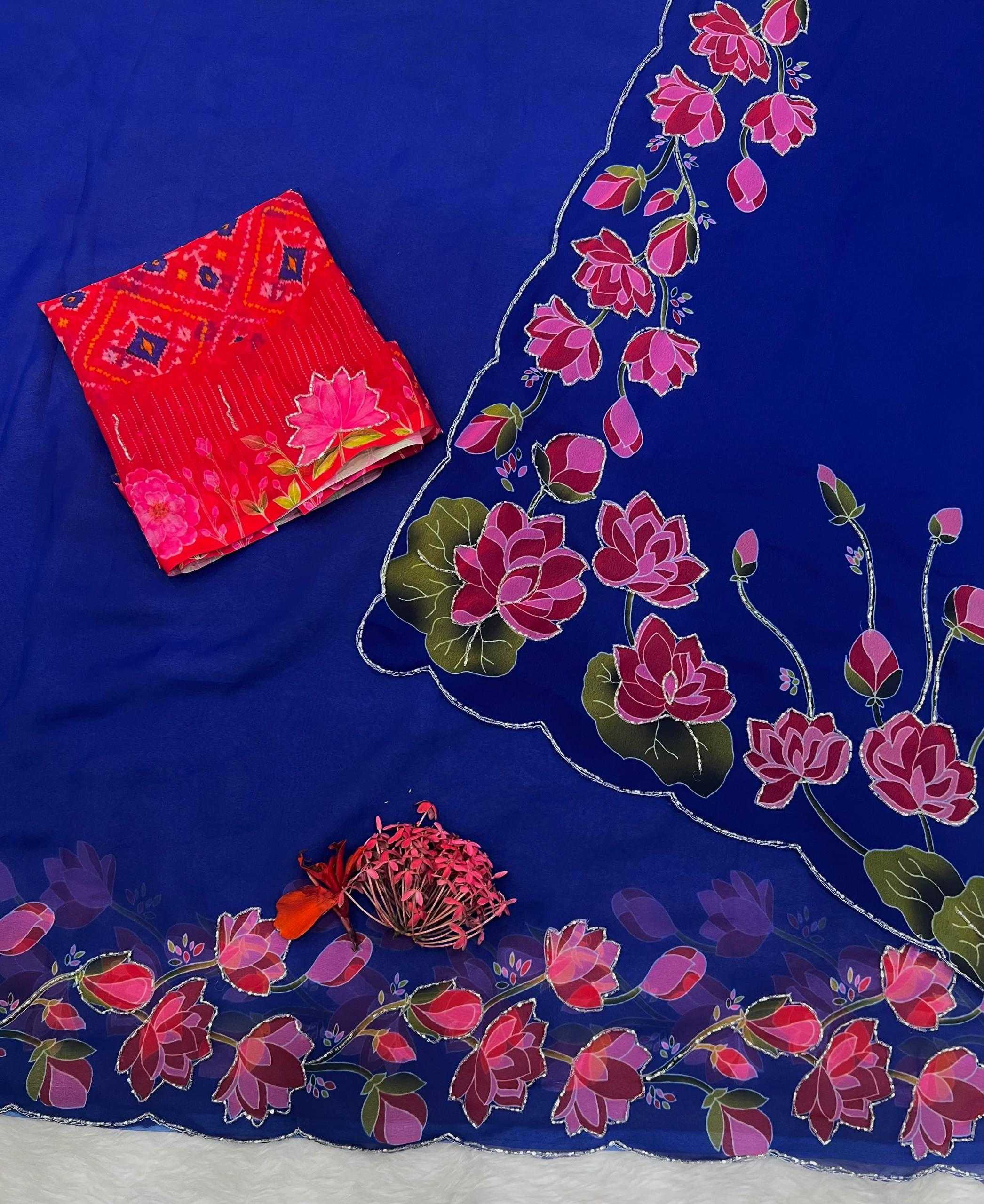 YNF Wholesale Georgette Fancy Sarees KESH518 4521 | Surat Manufacturer