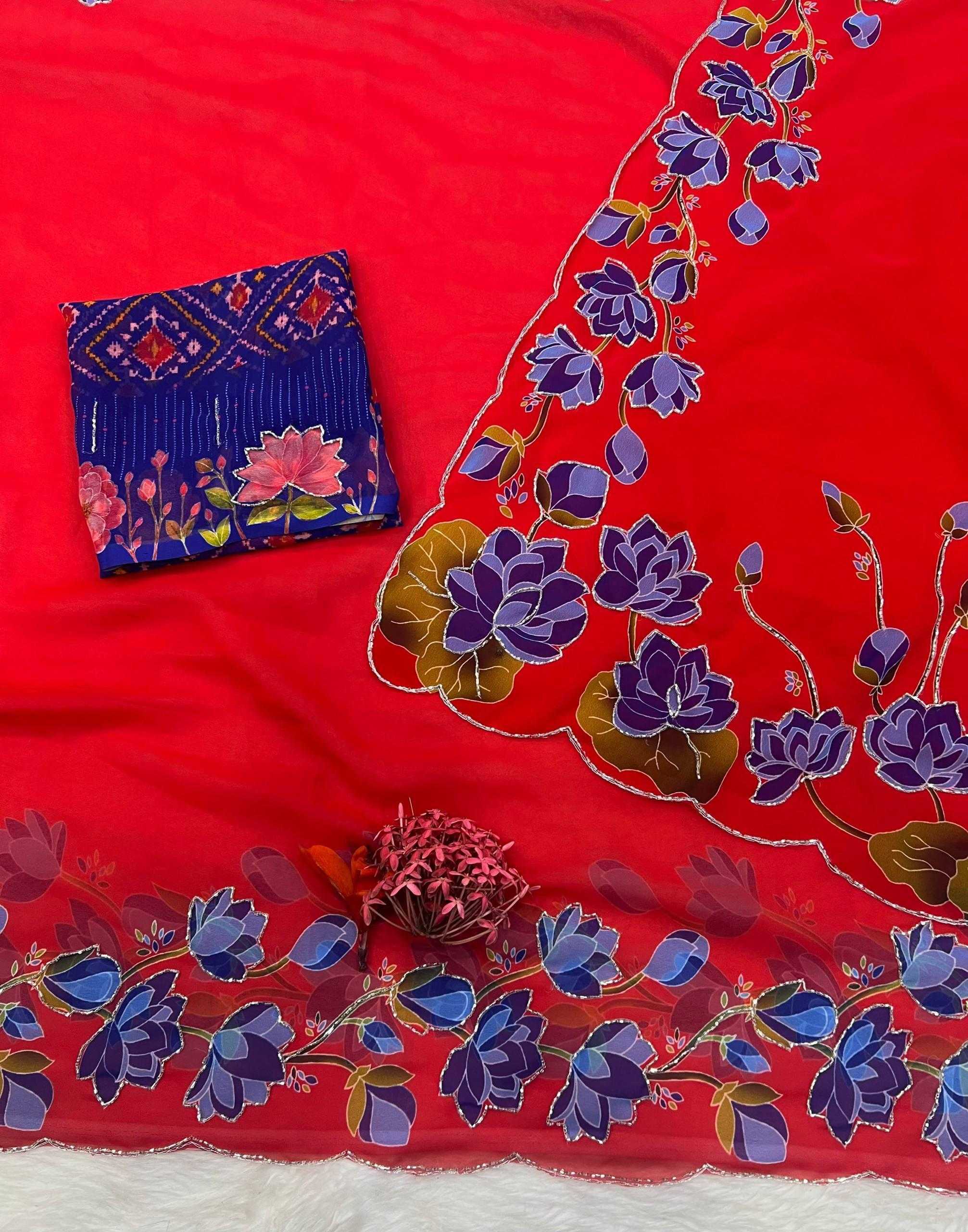 YNF Wholesale Georgette Fancy Sarees KESH518 4521 | Surat Manufacturer