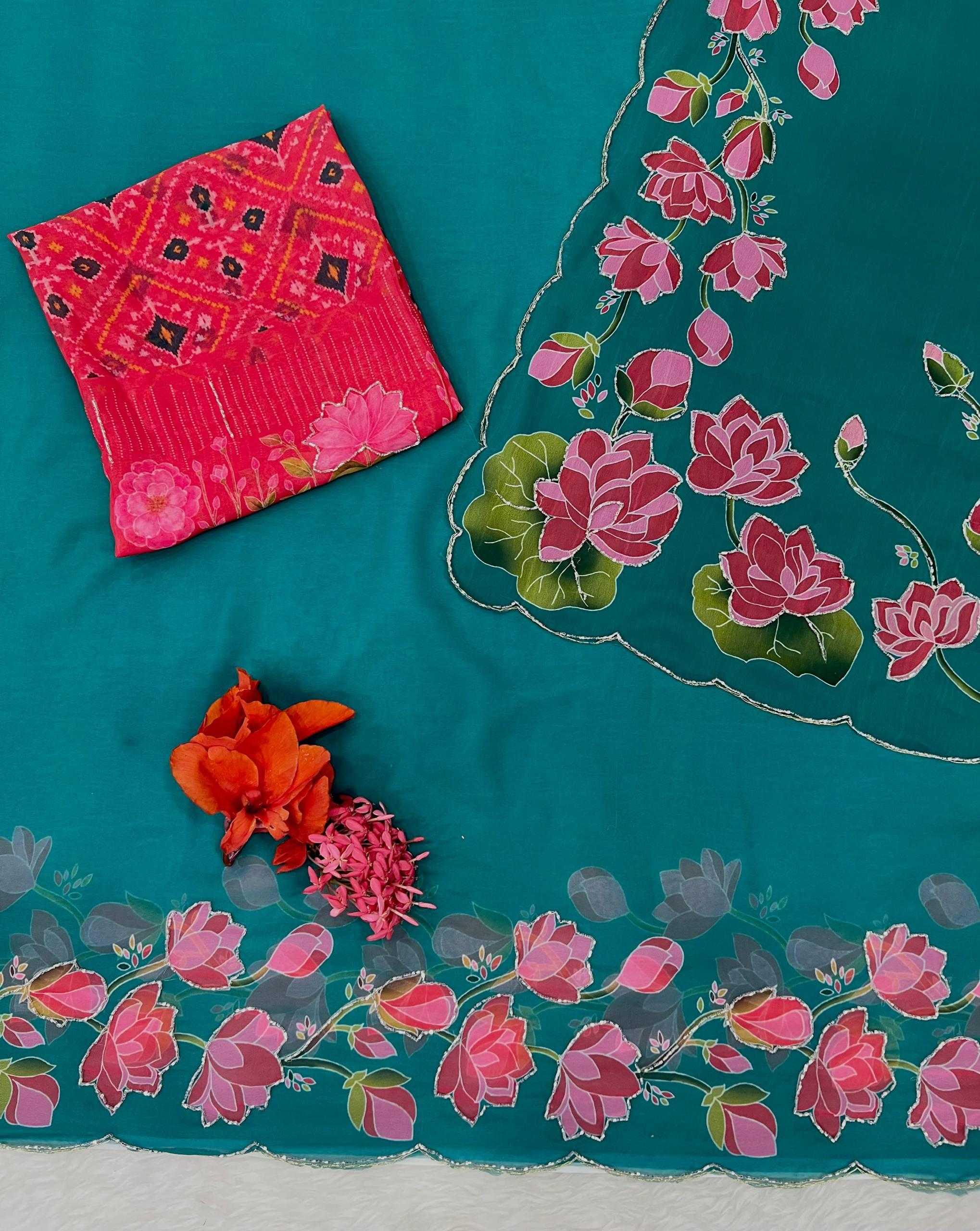 YNF Wholesale Georgette Fancy Sarees KESH518 4521 | Surat Manufacturer