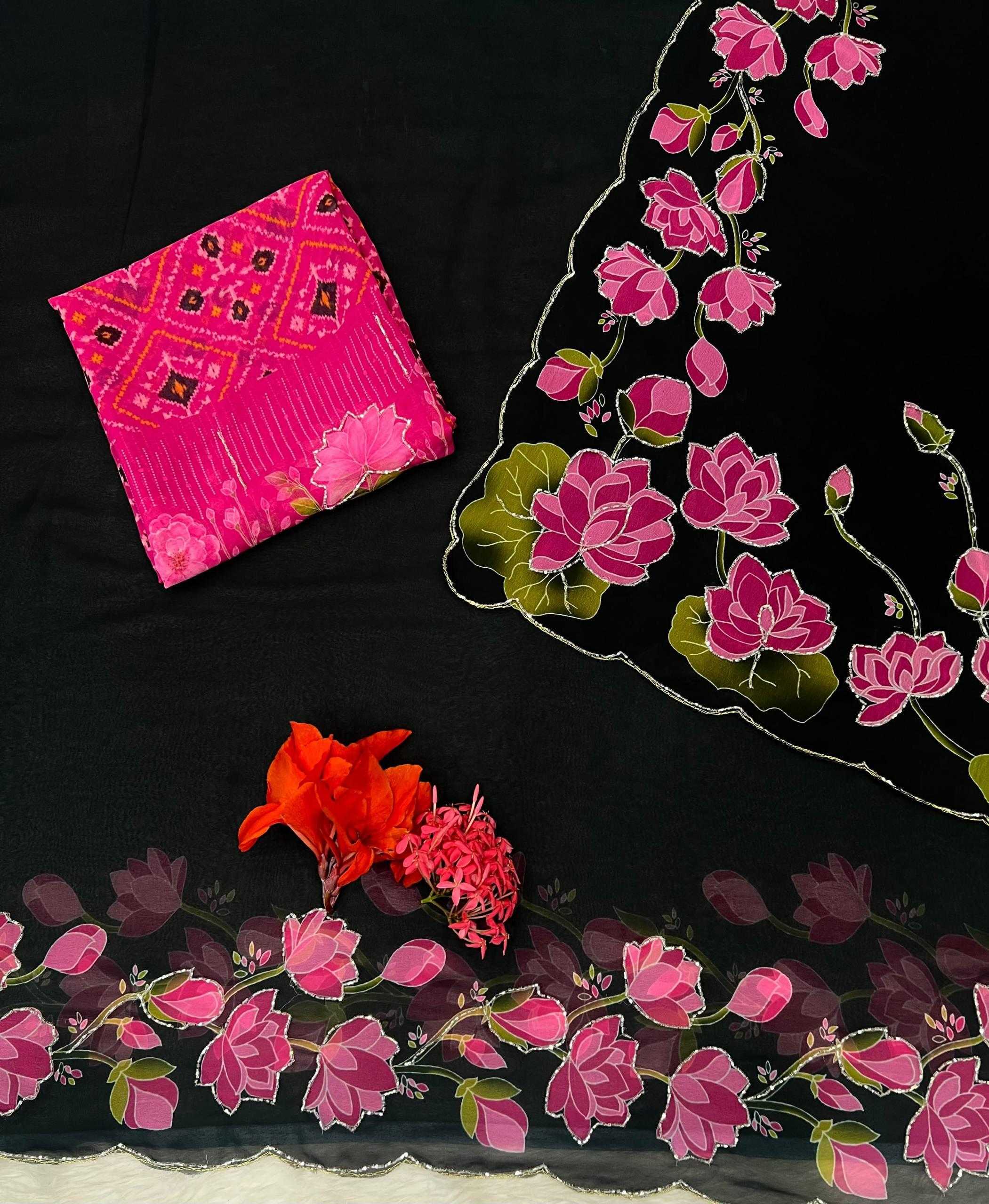 YNF Wholesale Georgette Fancy Sarees KESH518 4521 | Surat Manufacturer