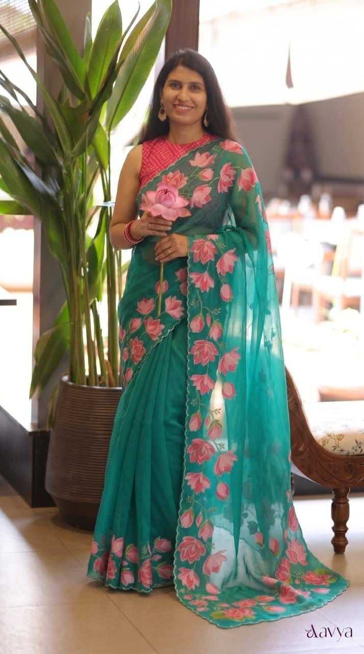 YNF Wholesale Georgette Fancy Sarees KESH518 4521 | Surat Manufacturer