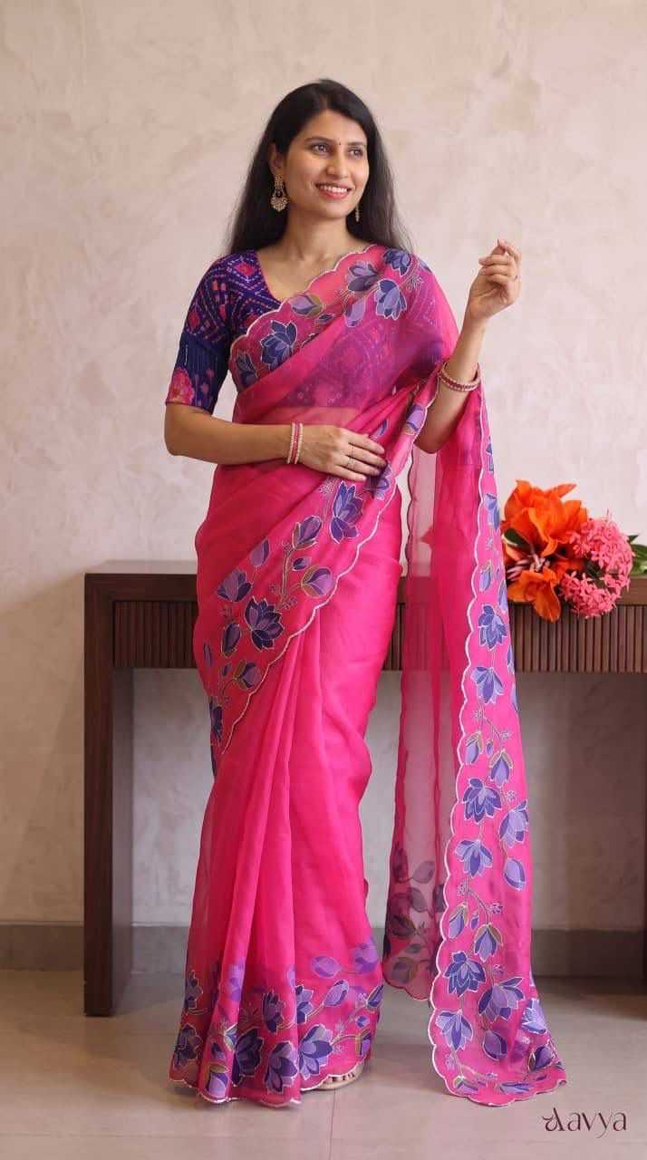 YNF Wholesale Georgette Fancy Sarees KESH518 4521 | Surat Manufacturer