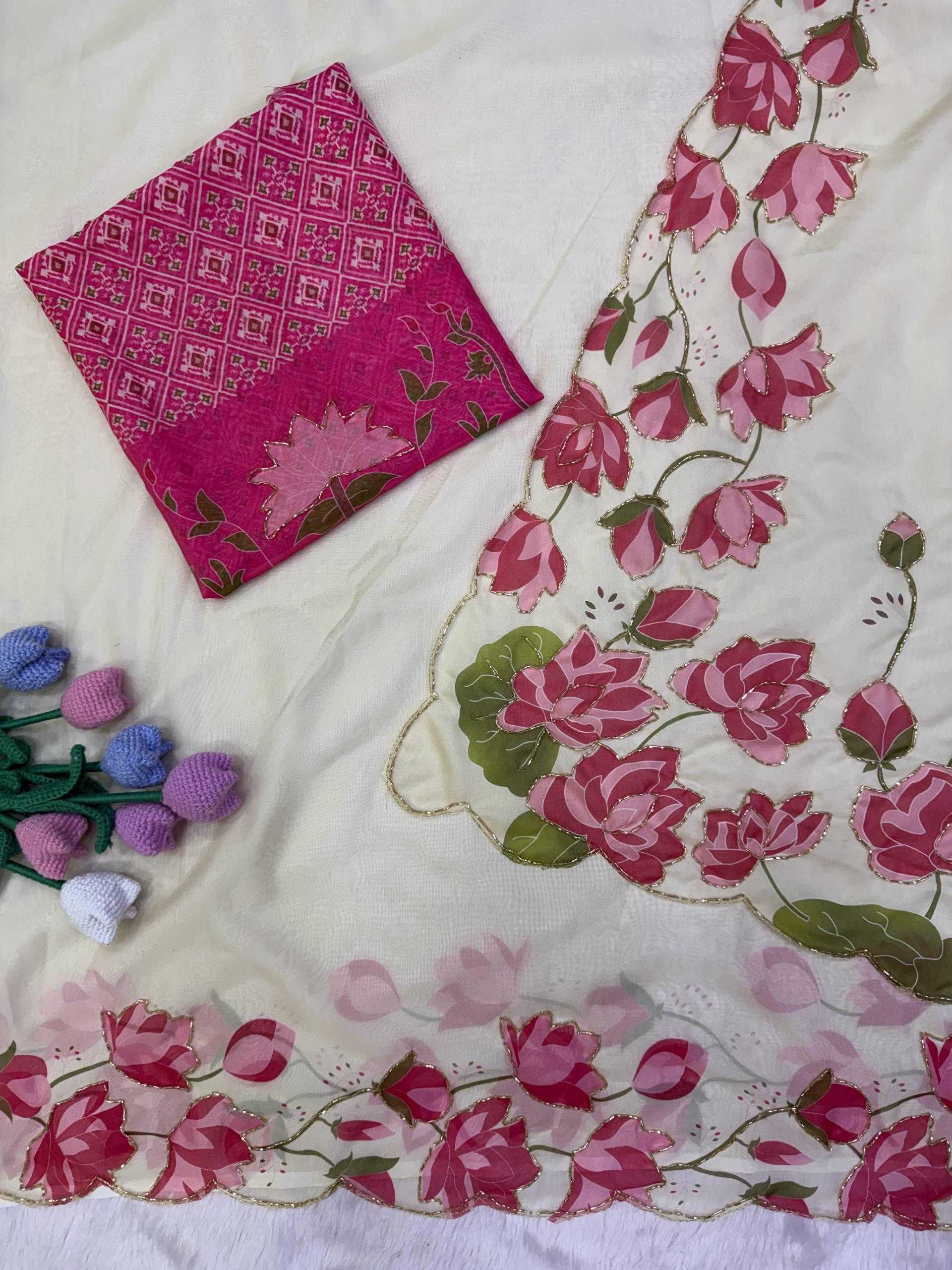 YNF Wholesale Georgette Fancy Sarees KESH518 4521 | Surat Manufacturer