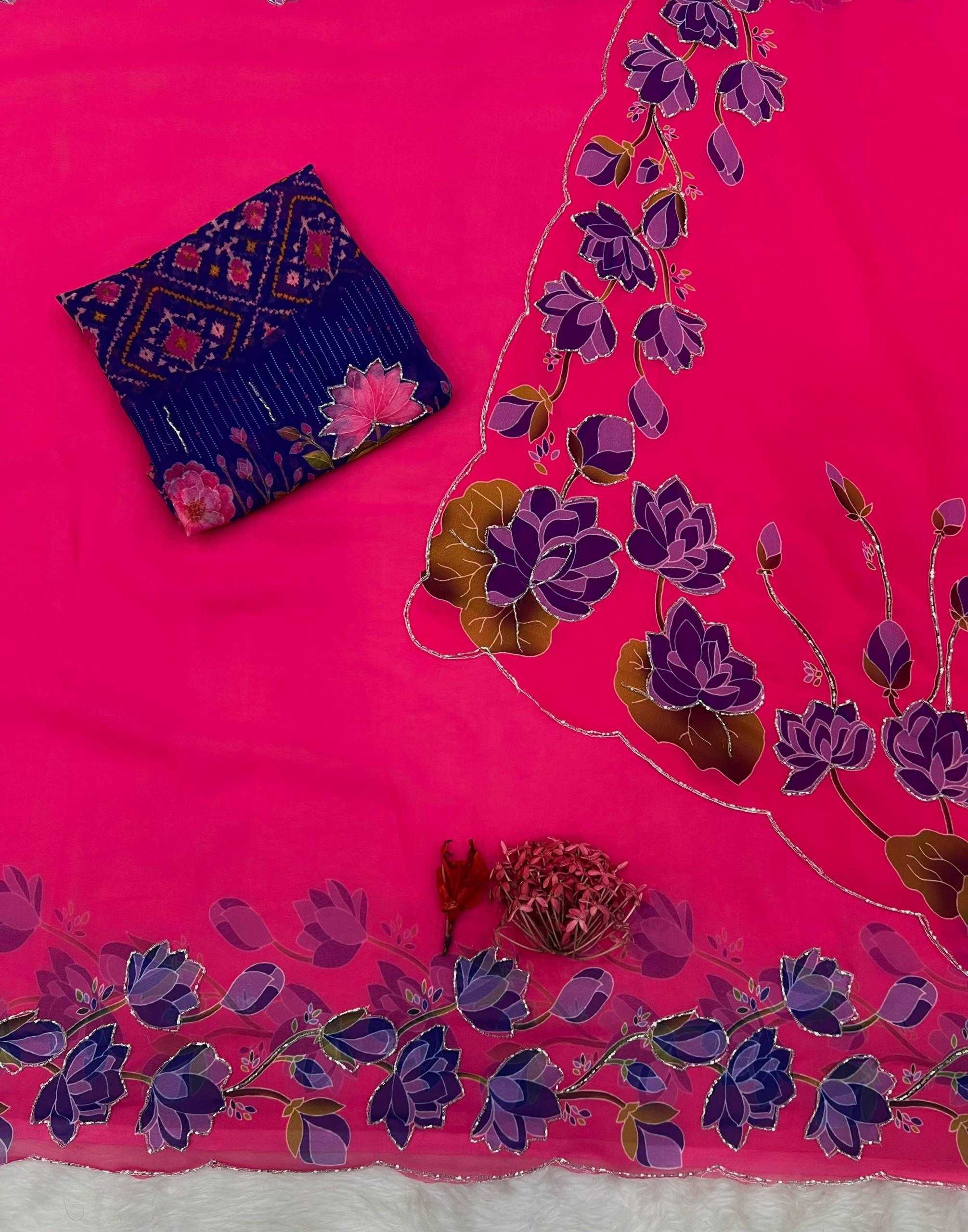 YNF Wholesale Georgette Fancy Sarees KESH518 4521 | Surat Manufacturer