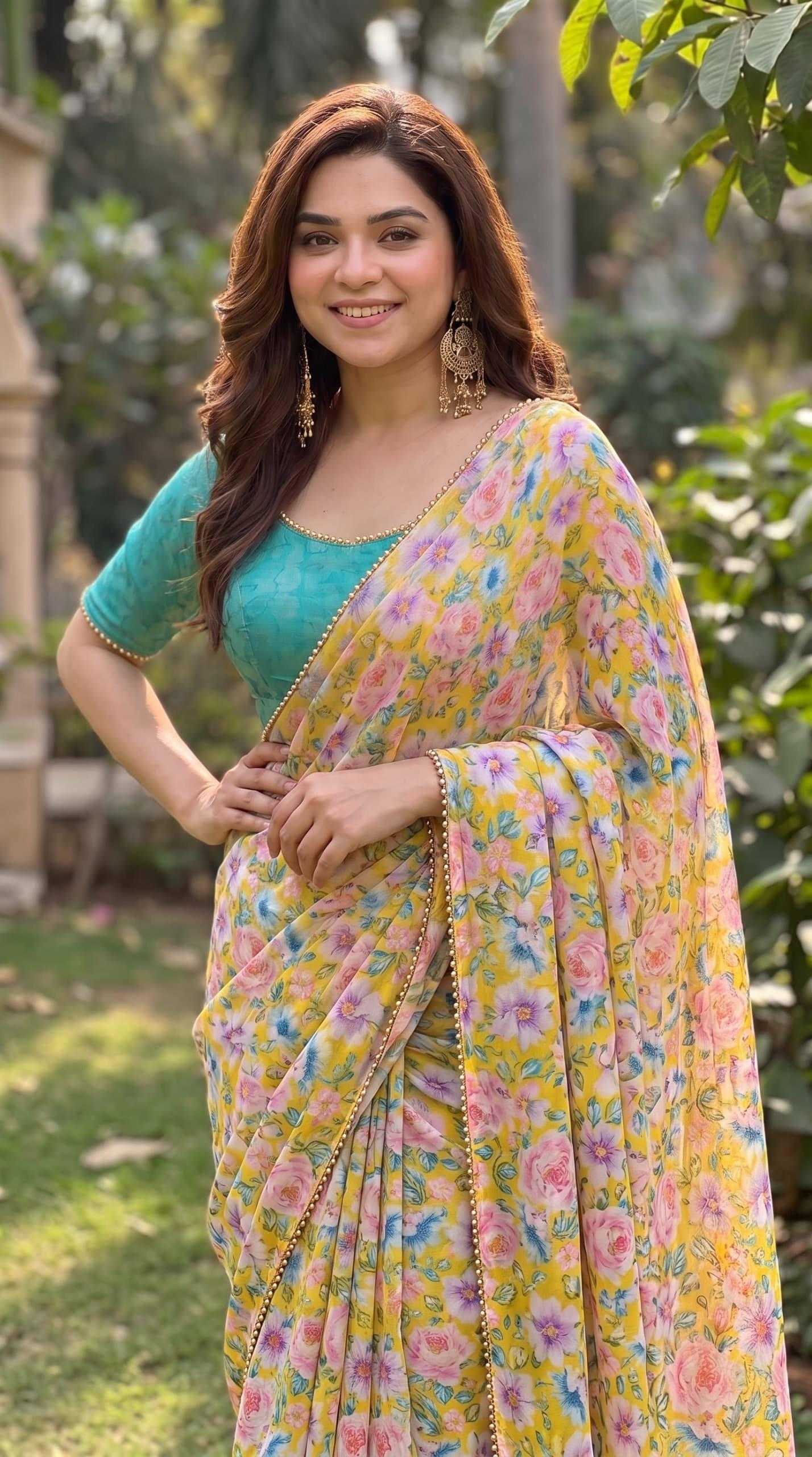 YNF Wholesale Georgette Printed Sarees KESH518 4522 | Surat Manufacturer