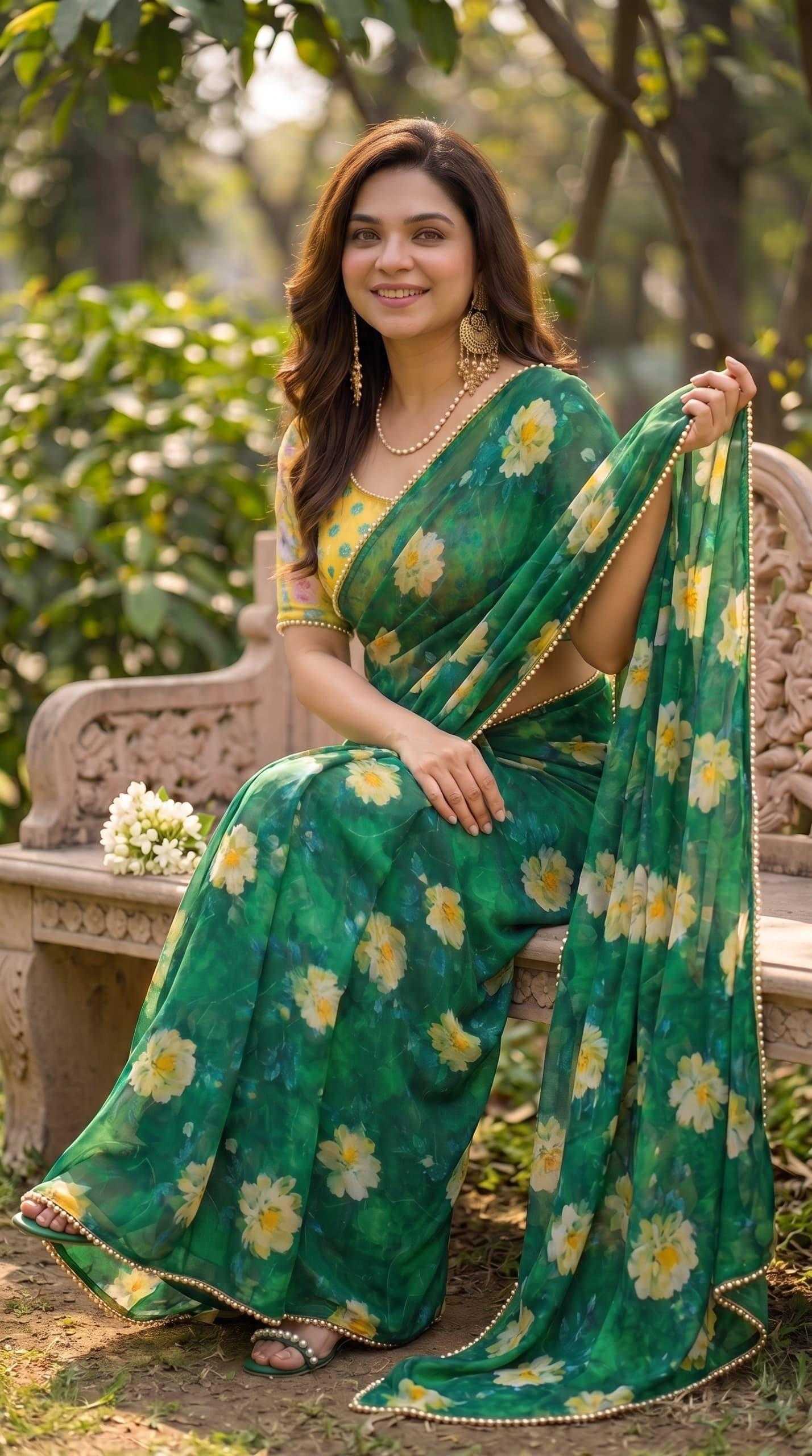 YNF Wholesale Georgette Printed Sarees KESH518 4522 | Surat Manufacturer