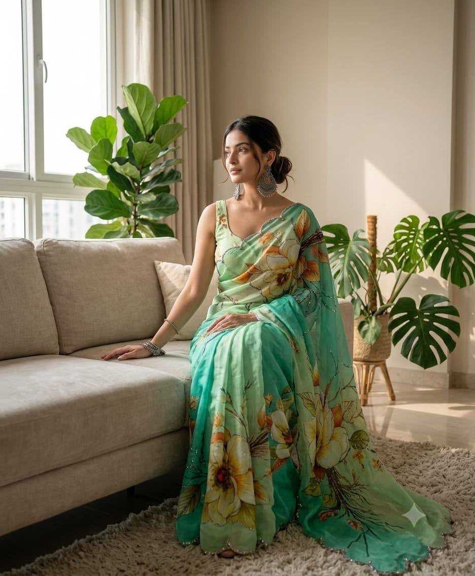 YNF Wholesale Chinon Designer Sarees KESH518 4527 | Surat Manufacturer