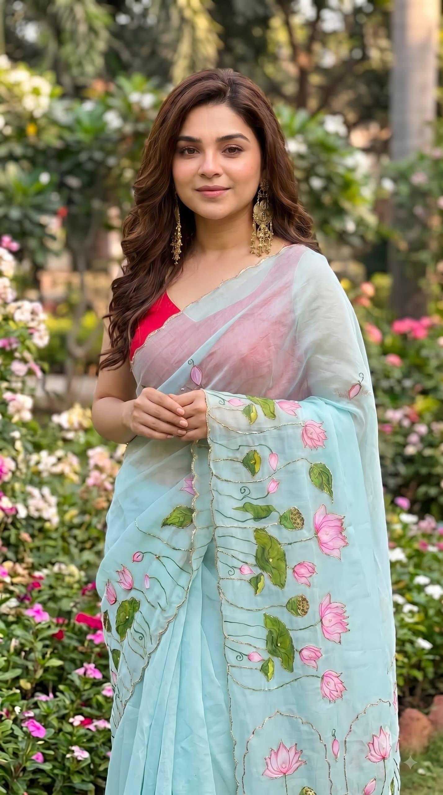 YNF Wholesale Georgette Printed Sarees KESH518 4528 | Surat Manufacturer