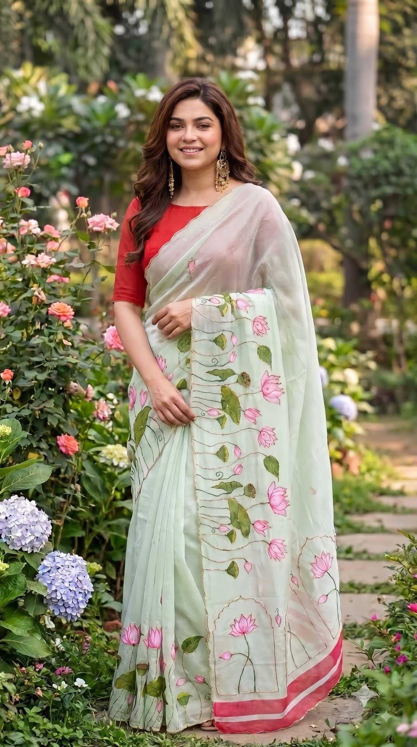 YNF Wholesale Georgette Printed Sarees KESH518 4528 | Surat Manufacturer