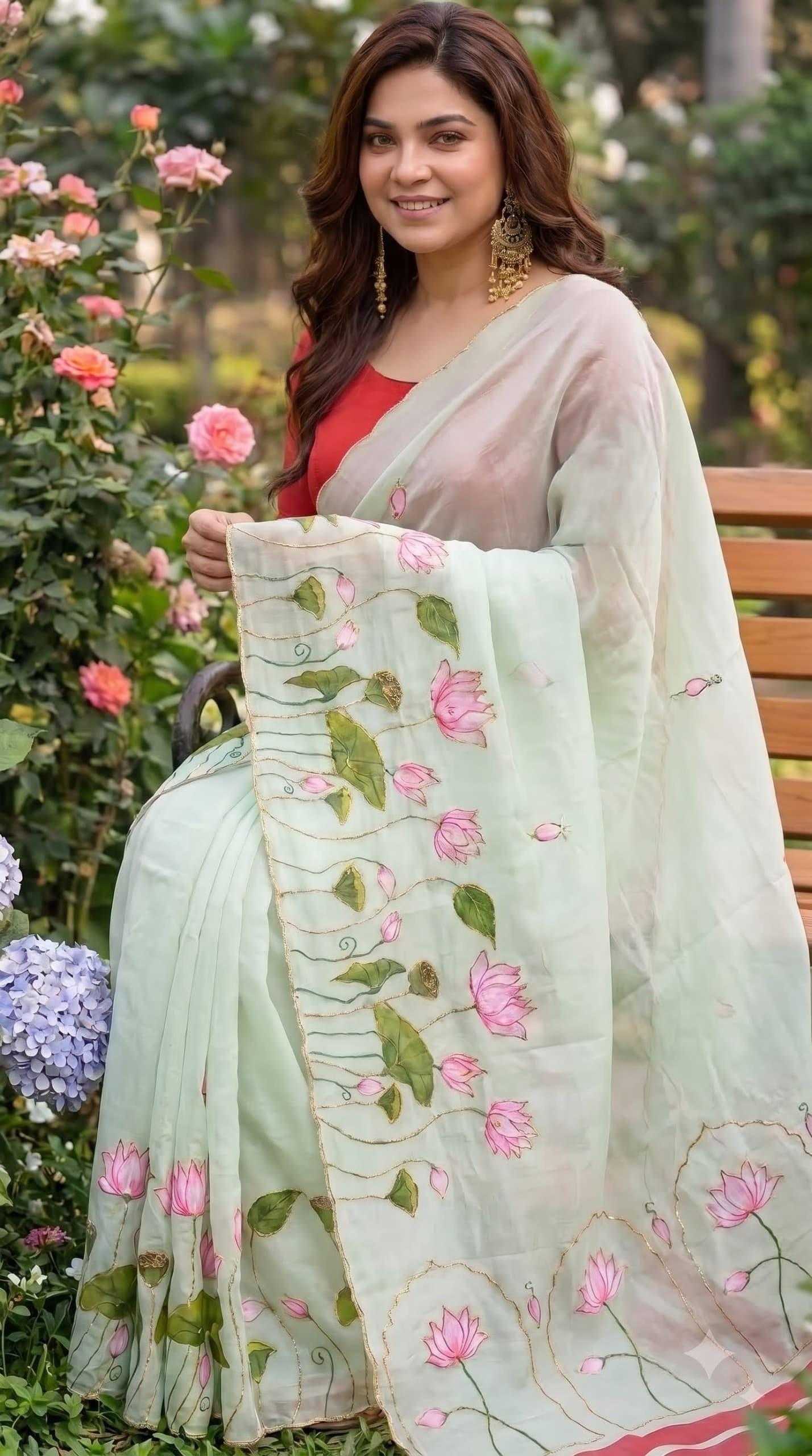 YNF Wholesale Georgette Printed Sarees KESH518 4528 | Surat Manufacturer