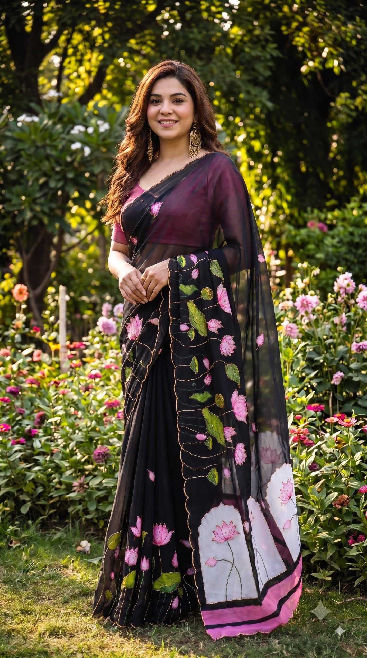 YNF Wholesale Georgette Printed Sarees KESH518 4528 | Surat Manufacturer