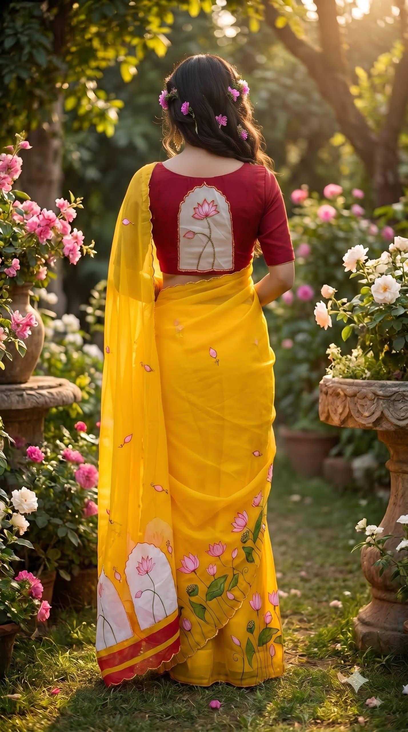 YNF Wholesale Georgette Printed Sarees KESH518 4528 | Surat Manufacturer