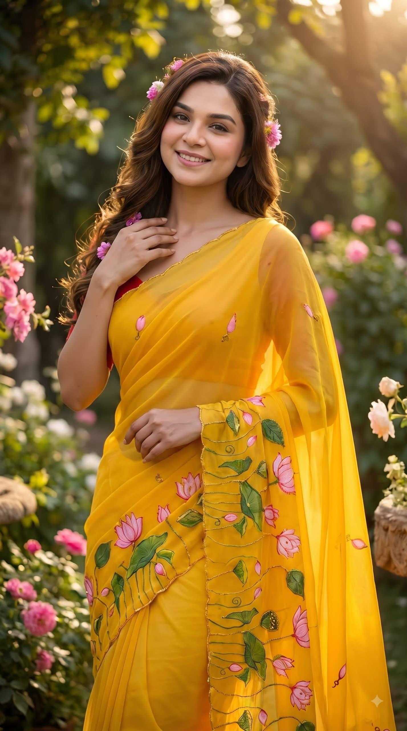 YNF Wholesale Georgette Printed Sarees KESH518 4528 | Surat Manufacturer