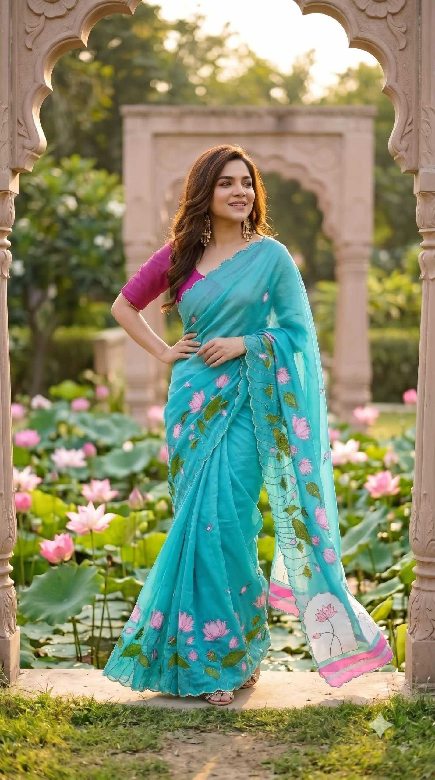 YNF Wholesale Georgette Printed Sarees KESH518 4528 | Surat Manufacturer