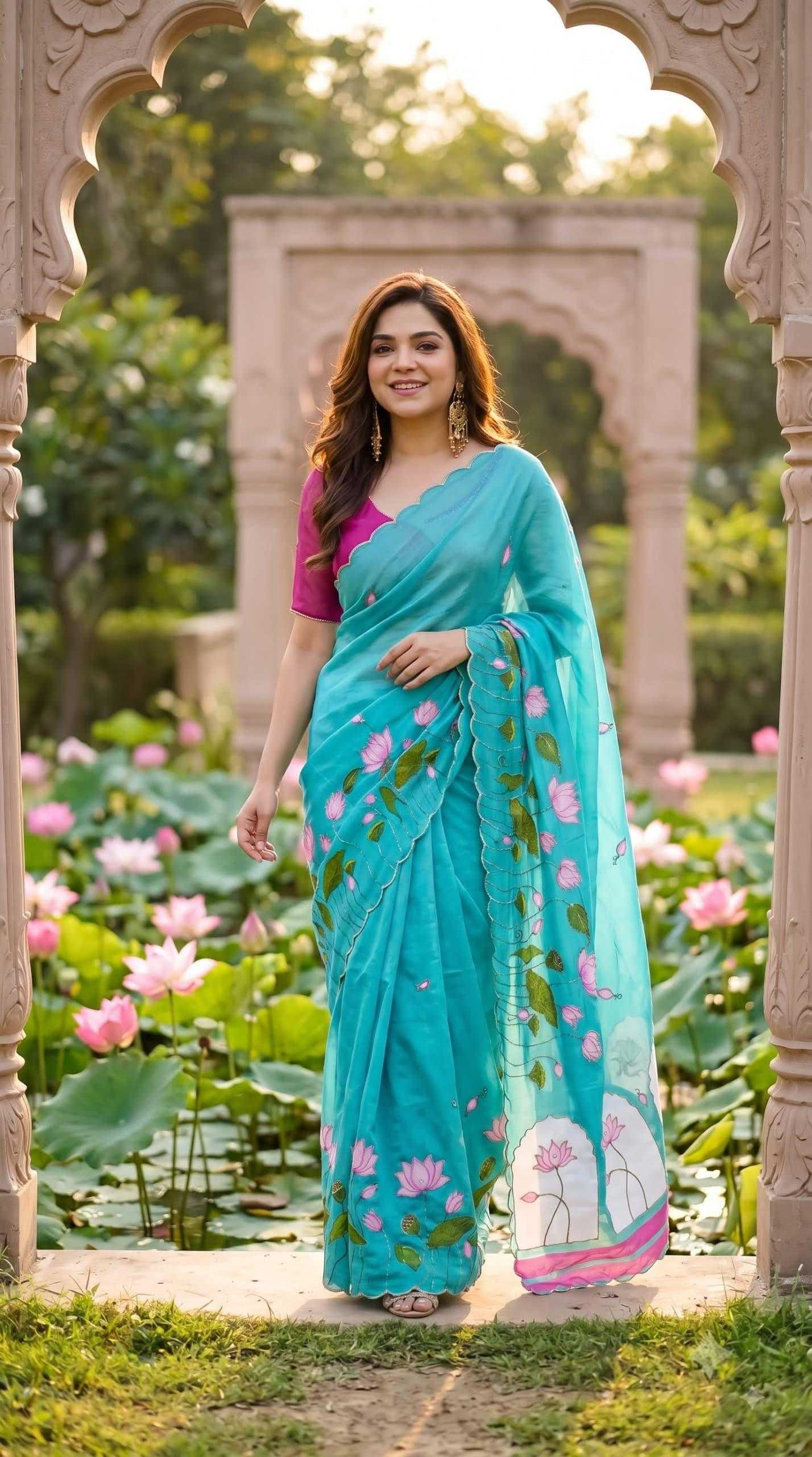 YNF Wholesale Georgette Printed Sarees KESH518 4528 | Surat Manufacturer
