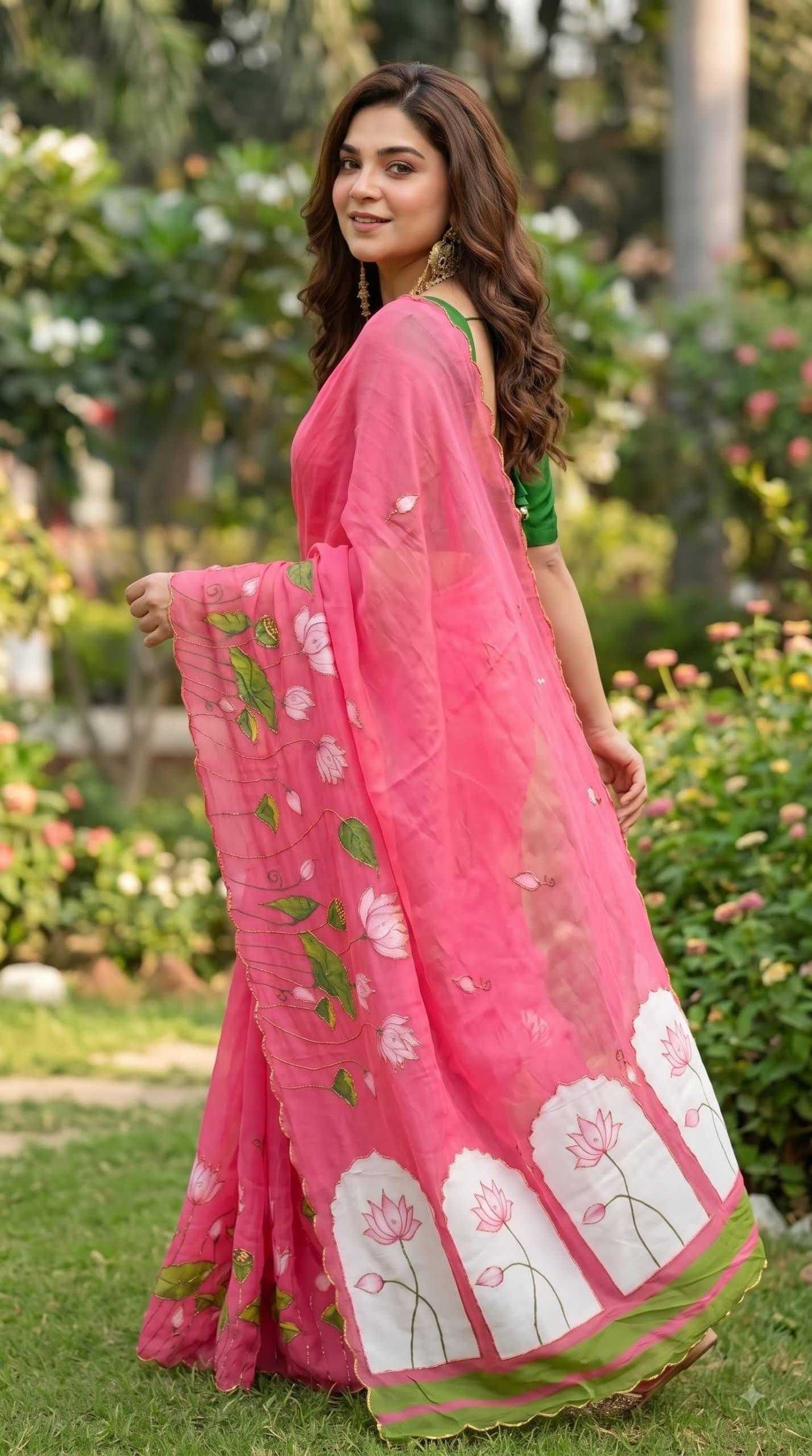YNF Wholesale Georgette Printed Sarees KESH518 4528 | Surat Manufacturer