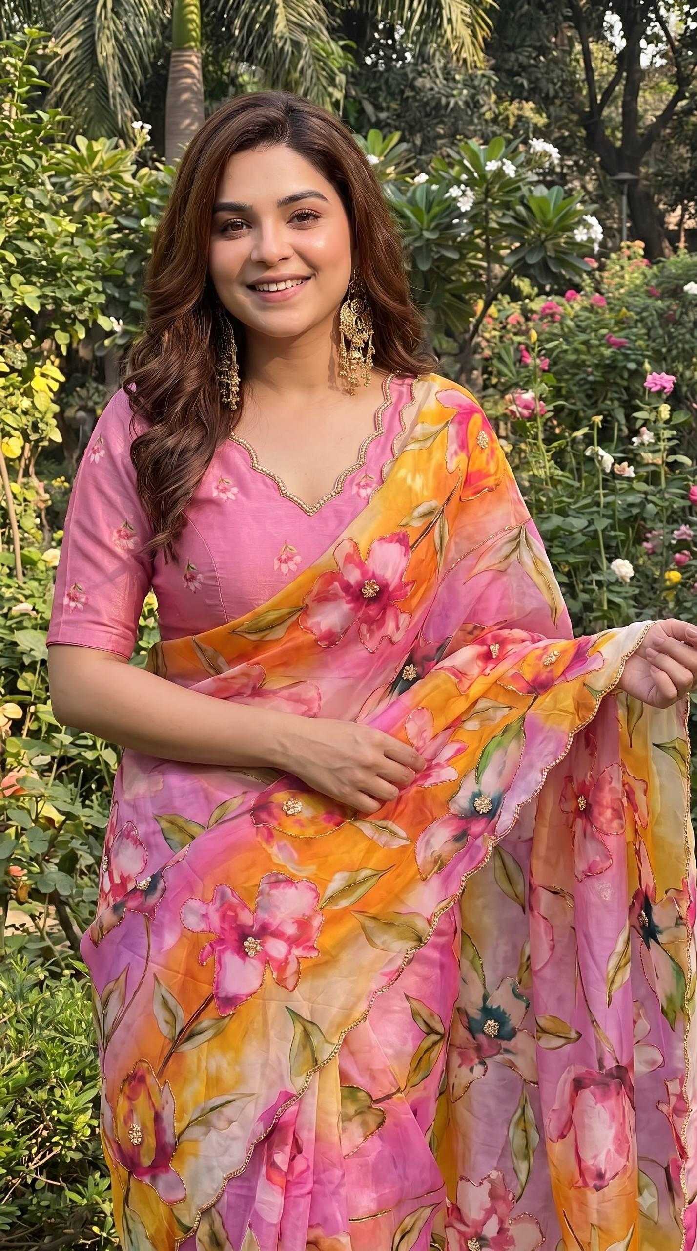 YNF Wholesale Georgette Georgette Sarees KESH518 4529 | Surat Manufacturer