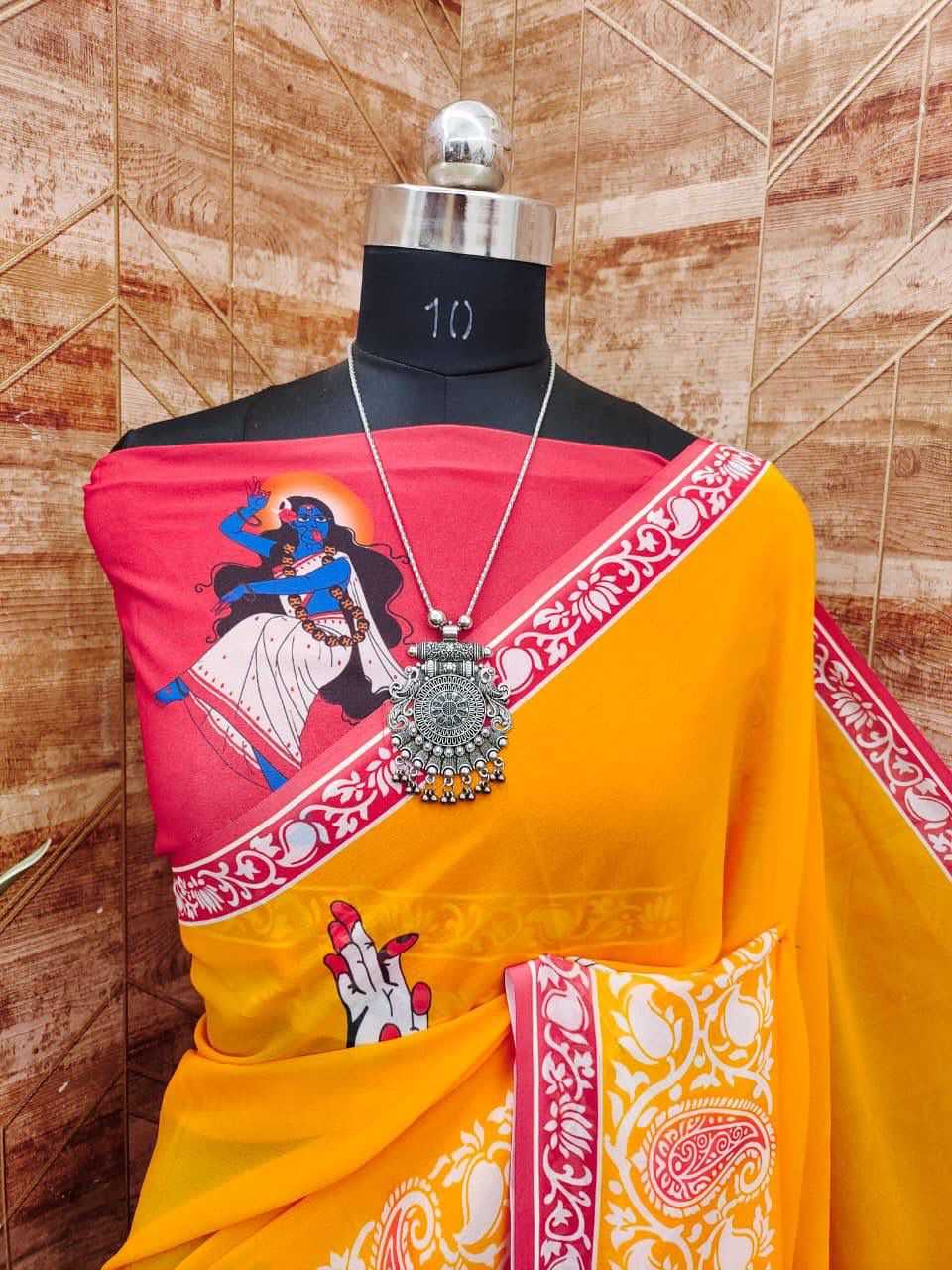 YNF Wholesale Georgette Printed Sarees KESH518 4530 | Surat Manufacturer