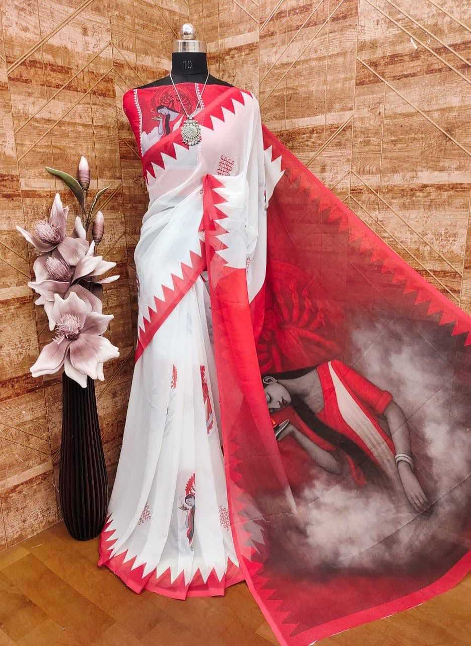 YNF Wholesale Georgette Printed Sarees KESH518 4530 | Surat Manufacturer