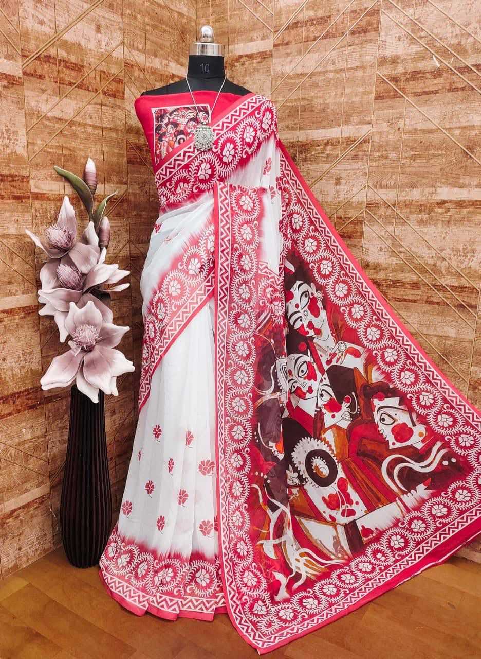 YNF Wholesale Georgette Printed Sarees KESH518 4530 | Surat Manufacturer