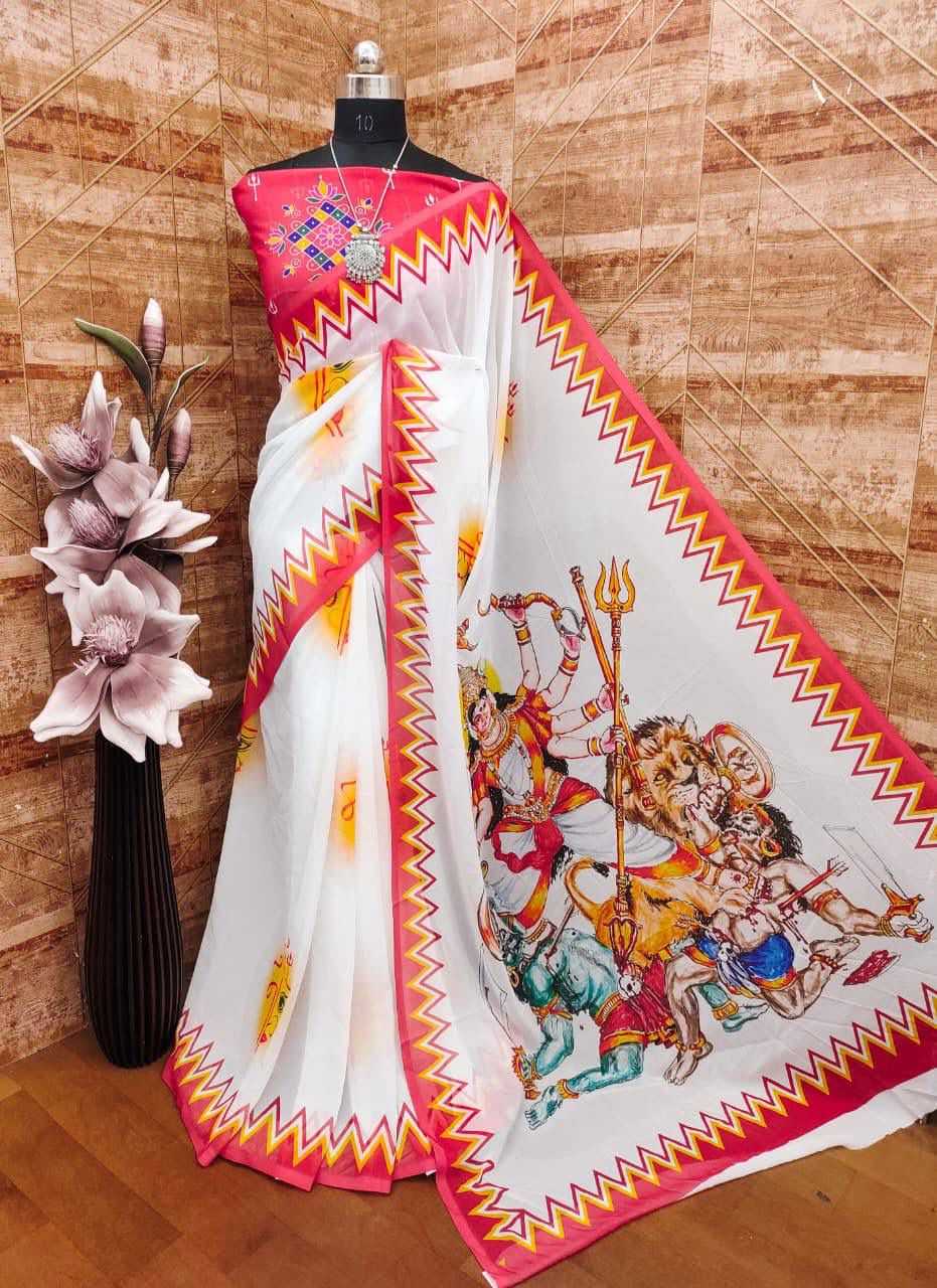 YNF Wholesale Georgette Printed Sarees KESH518 4530 | Surat Manufacturer
