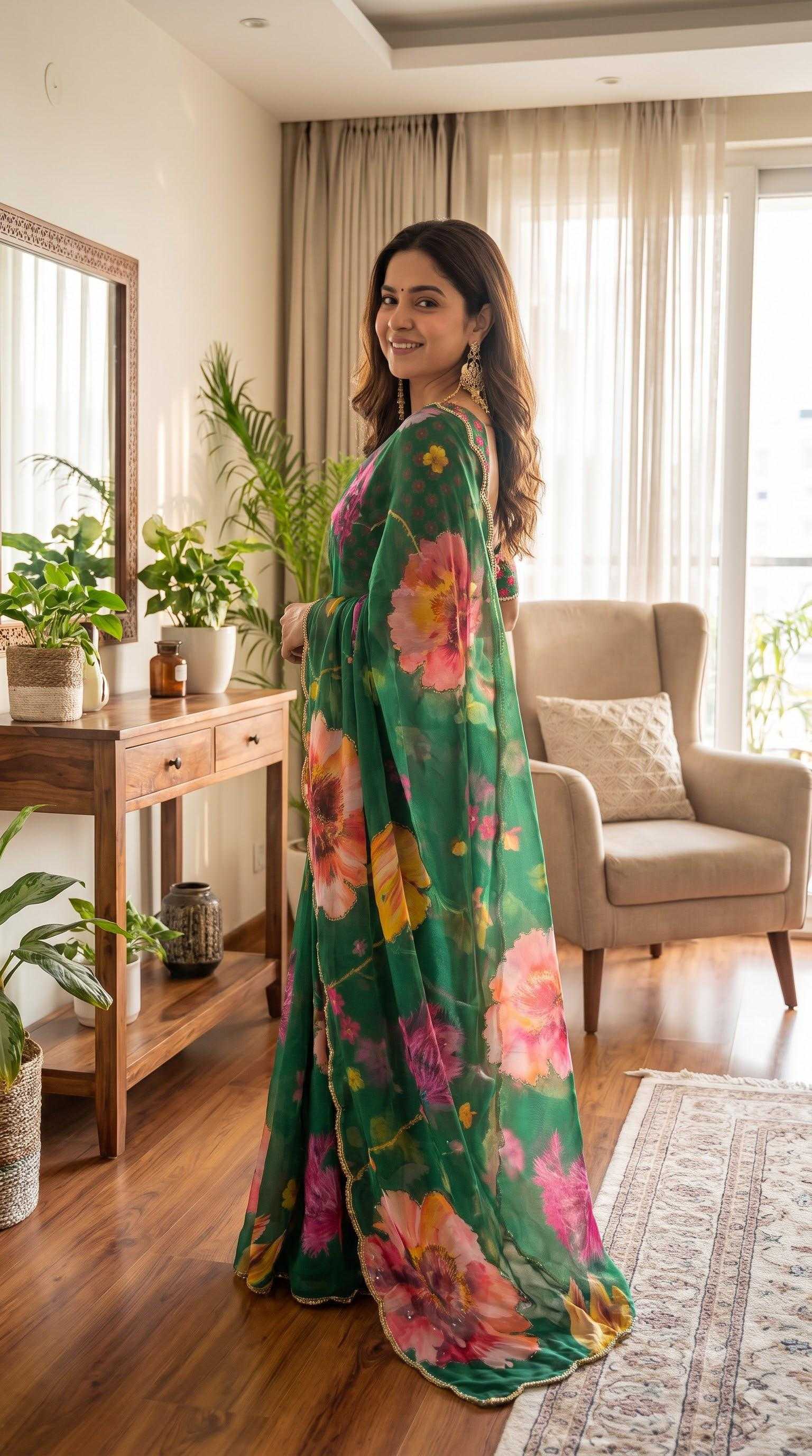 YNF Wholesale Georgette Designer Sarees KESH518 4537 | Surat Manufacturer