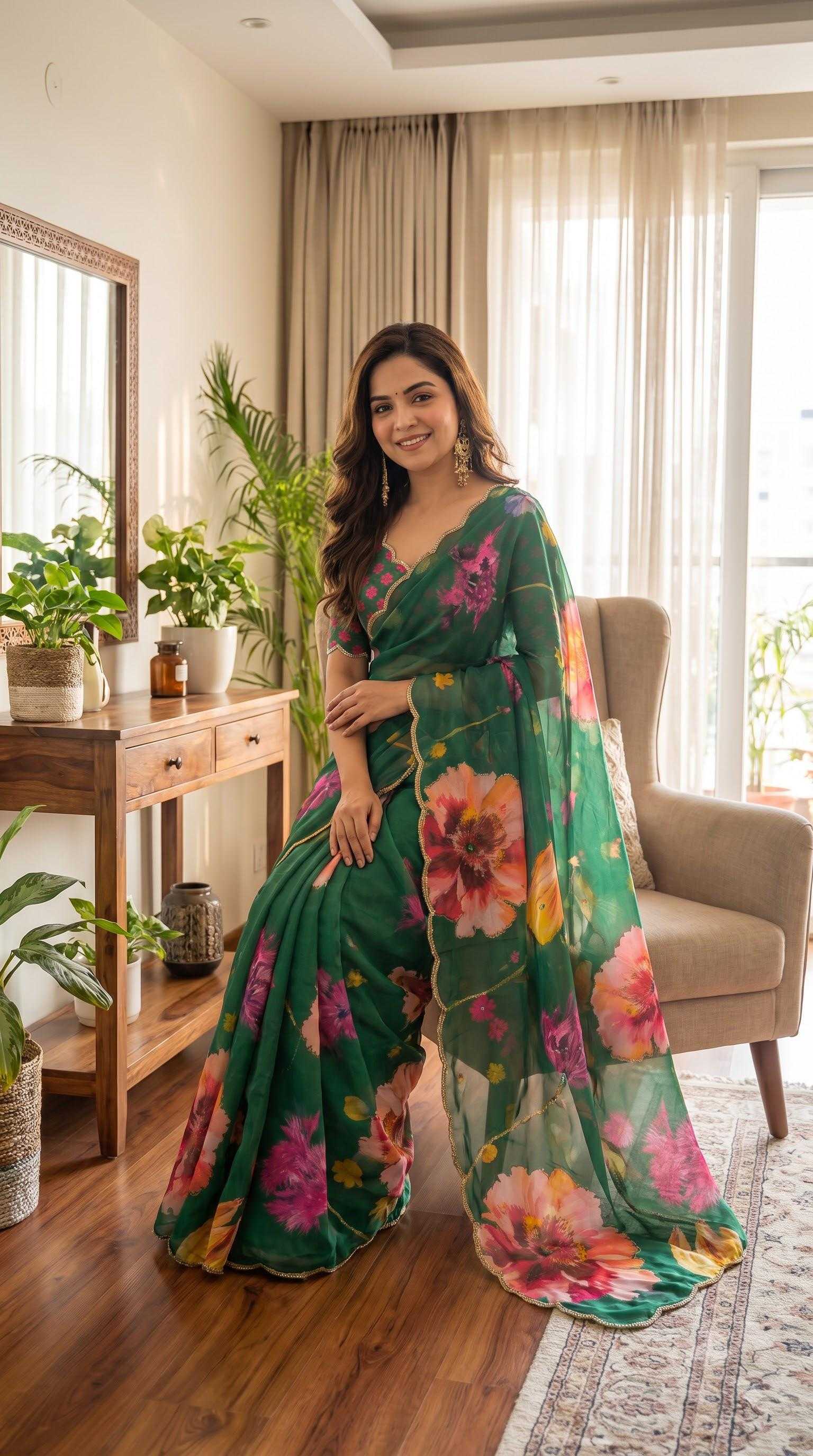 YNF Wholesale Georgette Designer Sarees KESH518 4537 | Surat Manufacturer