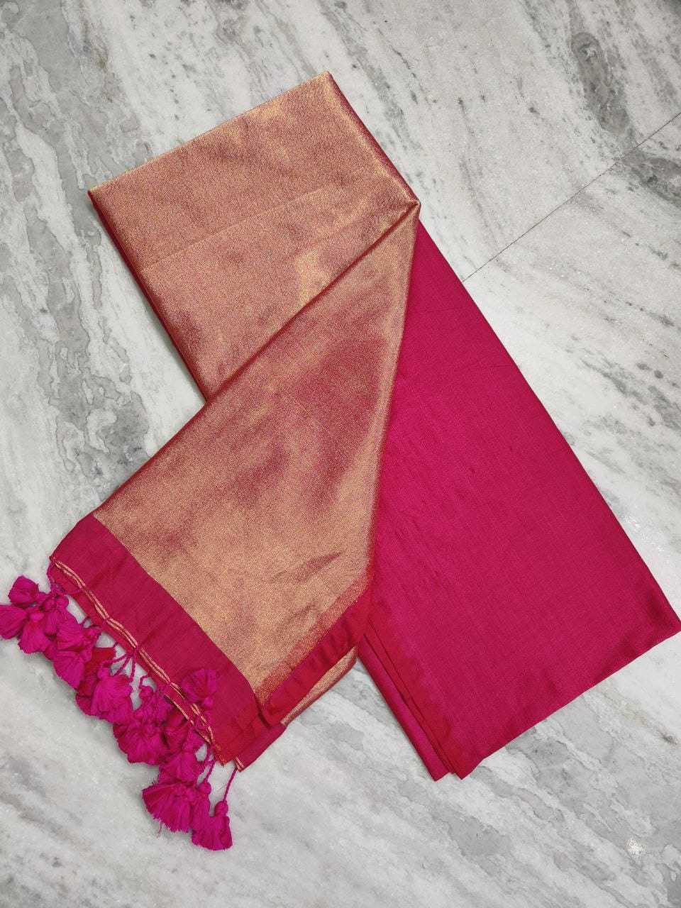 YNF Wholesale Khadi Cotton Zari Border Sarees KESH525 SOLID | Surat Manufacturer