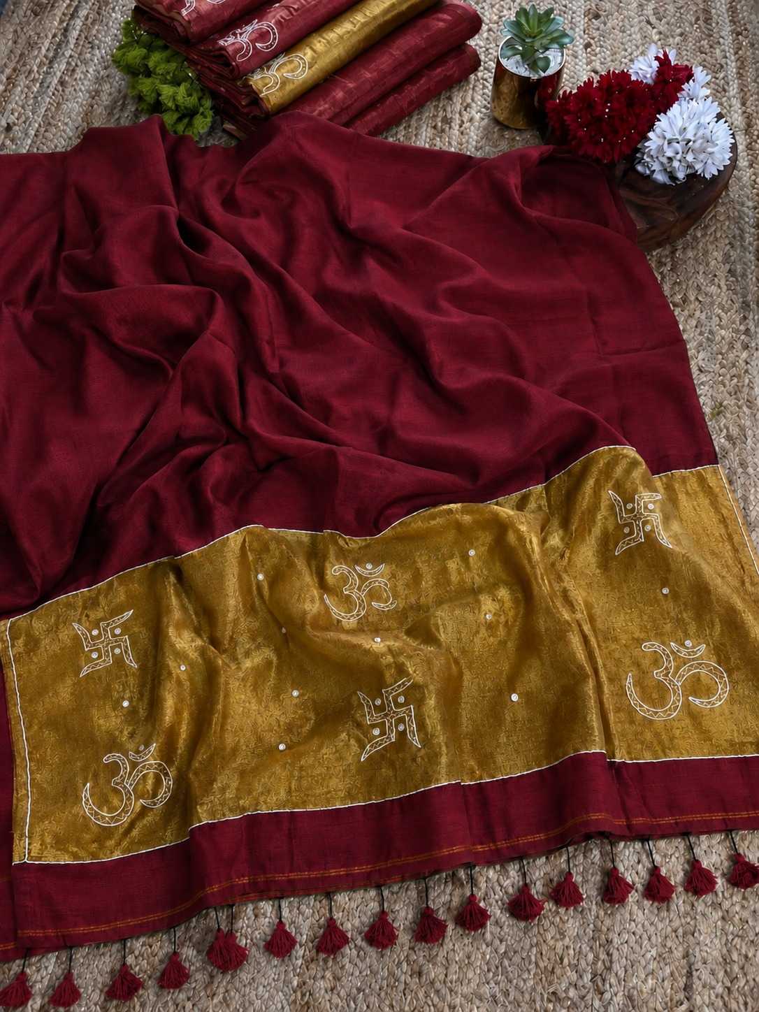 YNF Wholesale Pure Cotton Designer Sarees KESH525 SWASTIK | Surat Manufacturer