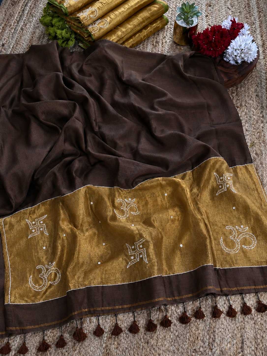 YNF Wholesale Pure Cotton Designer Sarees KESH525 SWASTIK | Surat Manufacturer