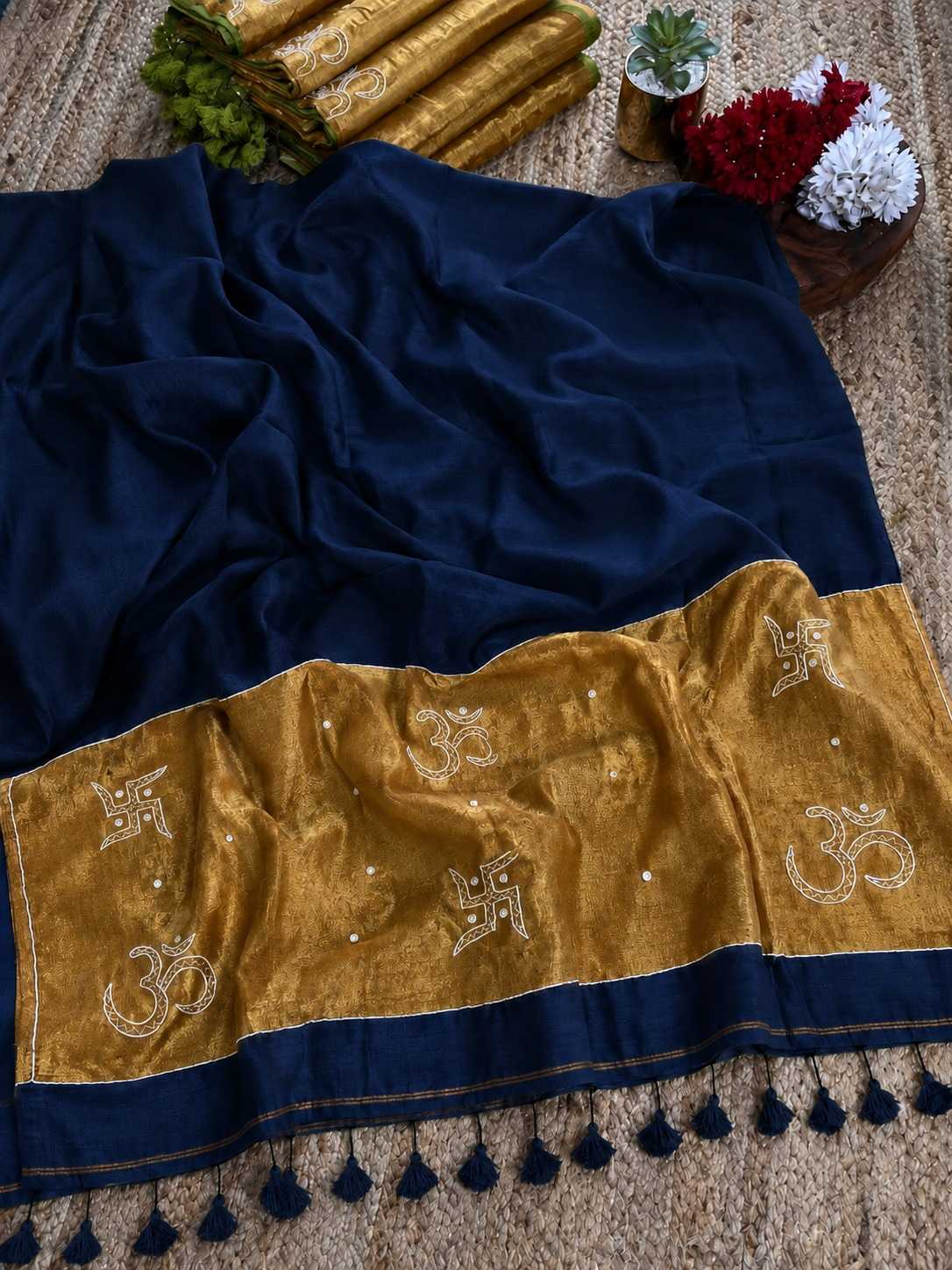 YNF Wholesale Pure Cotton Designer Sarees KESH525 SWASTIK | Surat Manufacturer
