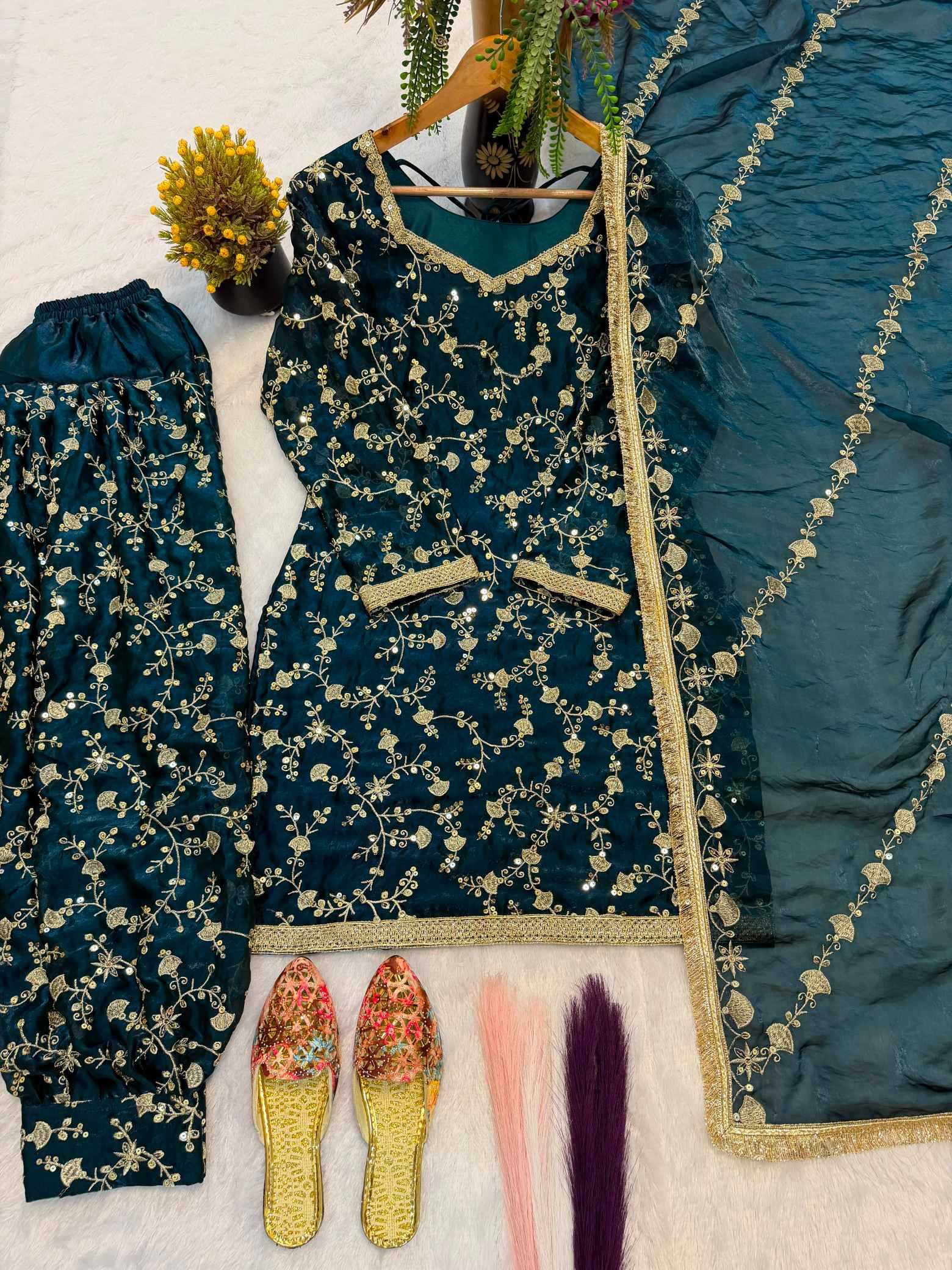 YNF Wholesale Pure Silk Embroidery Suits KESH528 539 | Surat Manufacturer