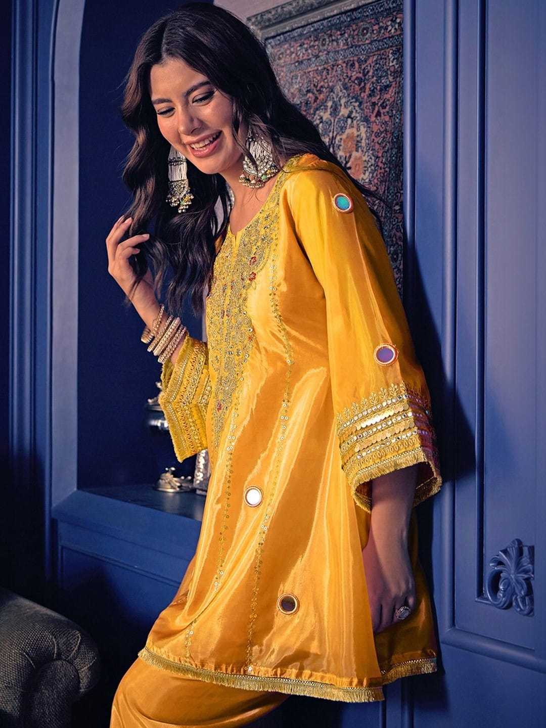 YNF Wholesale Pure Silk Short Kurtis KESH529 JELINA | Surat Manufacturer