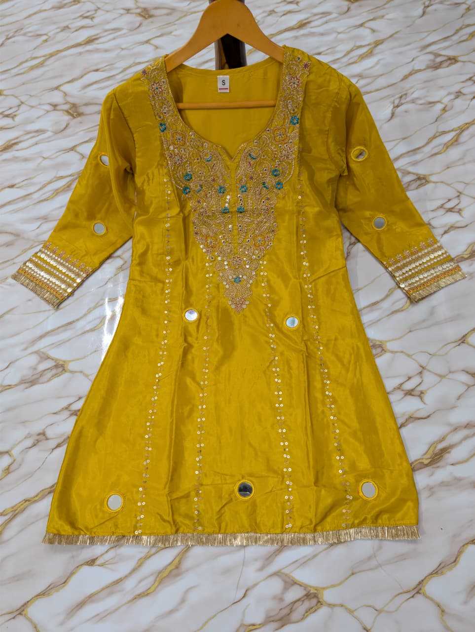 YNF Wholesale Pure Silk Short Kurtis KESH529 JELINA | Surat Manufacturer