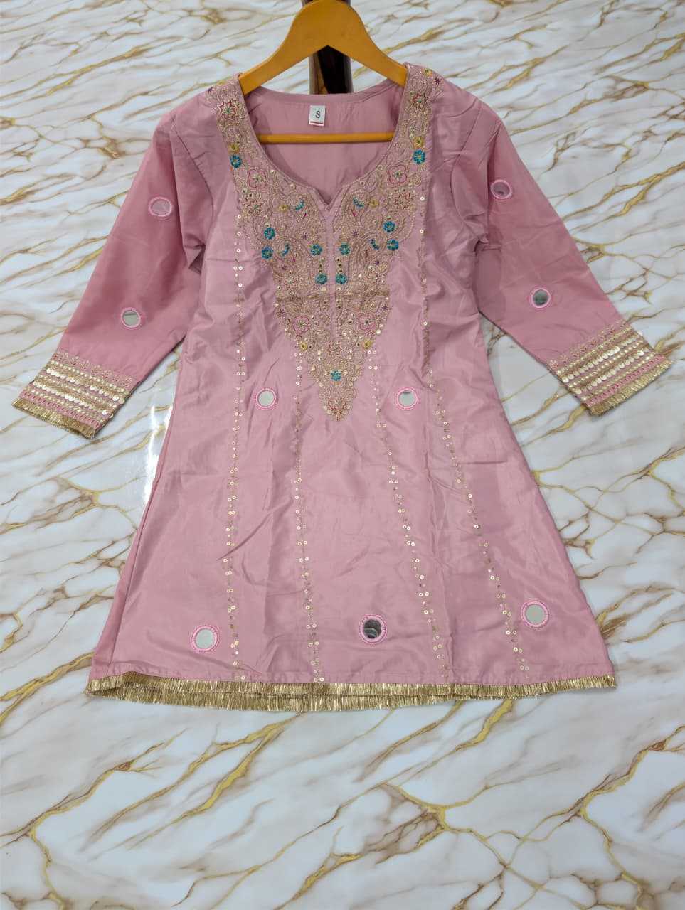 YNF Wholesale Pure Silk Short Kurtis KESH529 JELINA | Surat Manufacturer