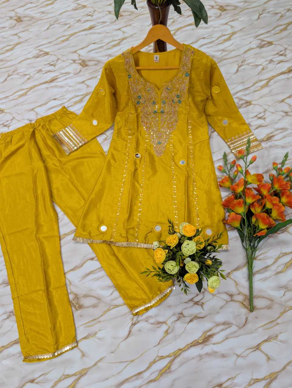 YNF Wholesale Pure Silk Short Kurtis KESH529 JELINA | Surat Manufacturer
