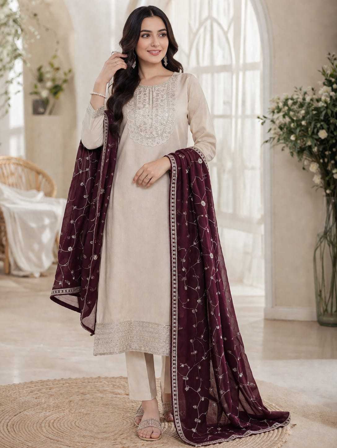 YNF Wholesale Vichitra Silk Party Wear Kurtis KESH529 PANACHE | Surat Manufacturer