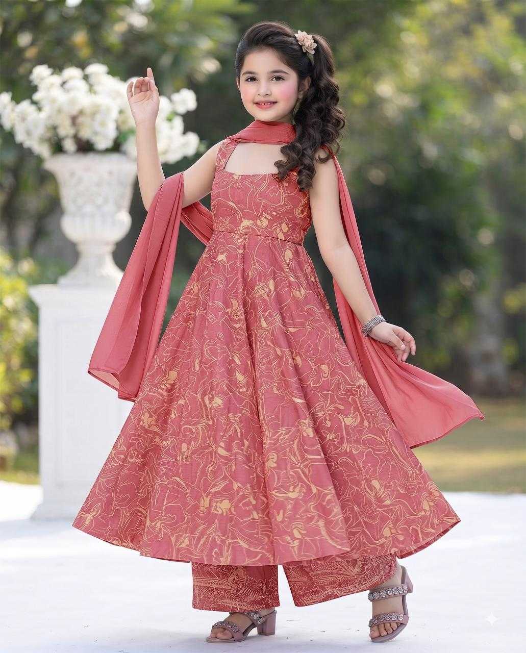YNF Wholesale Muslin Kids Gown KESH530 Lucaya Kids Vol 3 | Surat Manufacturer