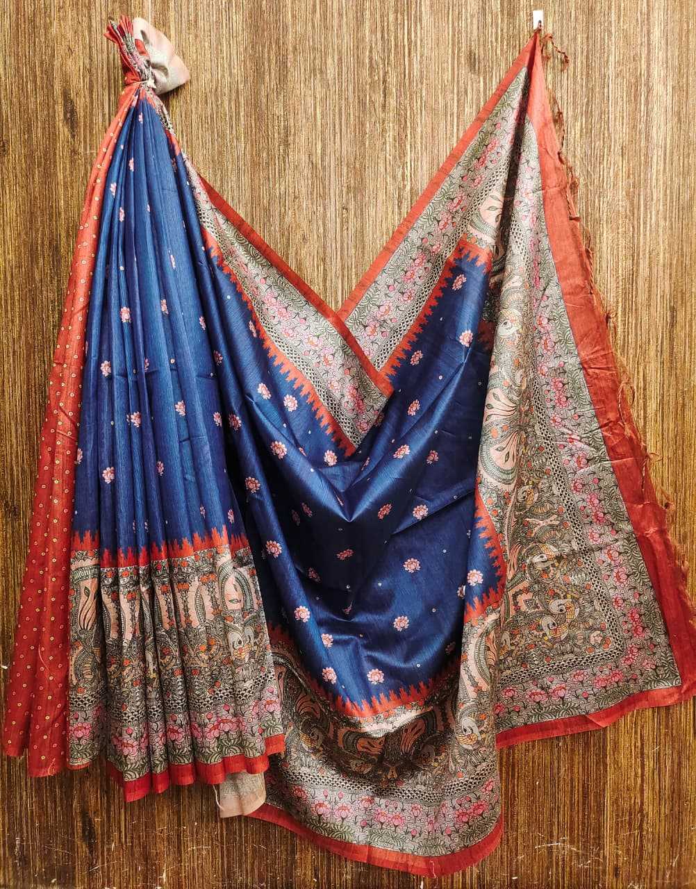 YNF Wholesale Tussar Silk Soft Silk Sarees KESH532 Yogita Lotus 2 | Surat Manufacturer