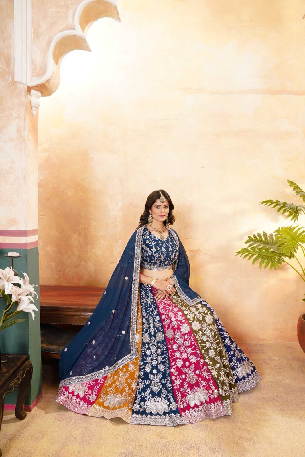 YNF Wholesale Faux Georgette Embroidered Lehenga KESH533 5053 | Surat Manufacturer
