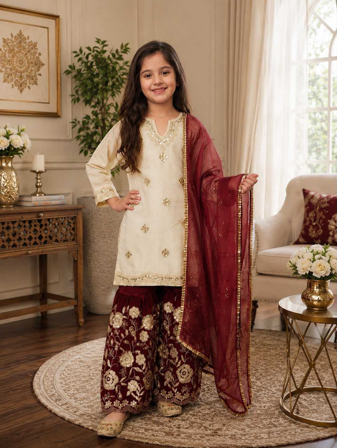 YNF Wholesale Premium Silk Kids Top & Pant KESH539 017 | Surat Manufacturer