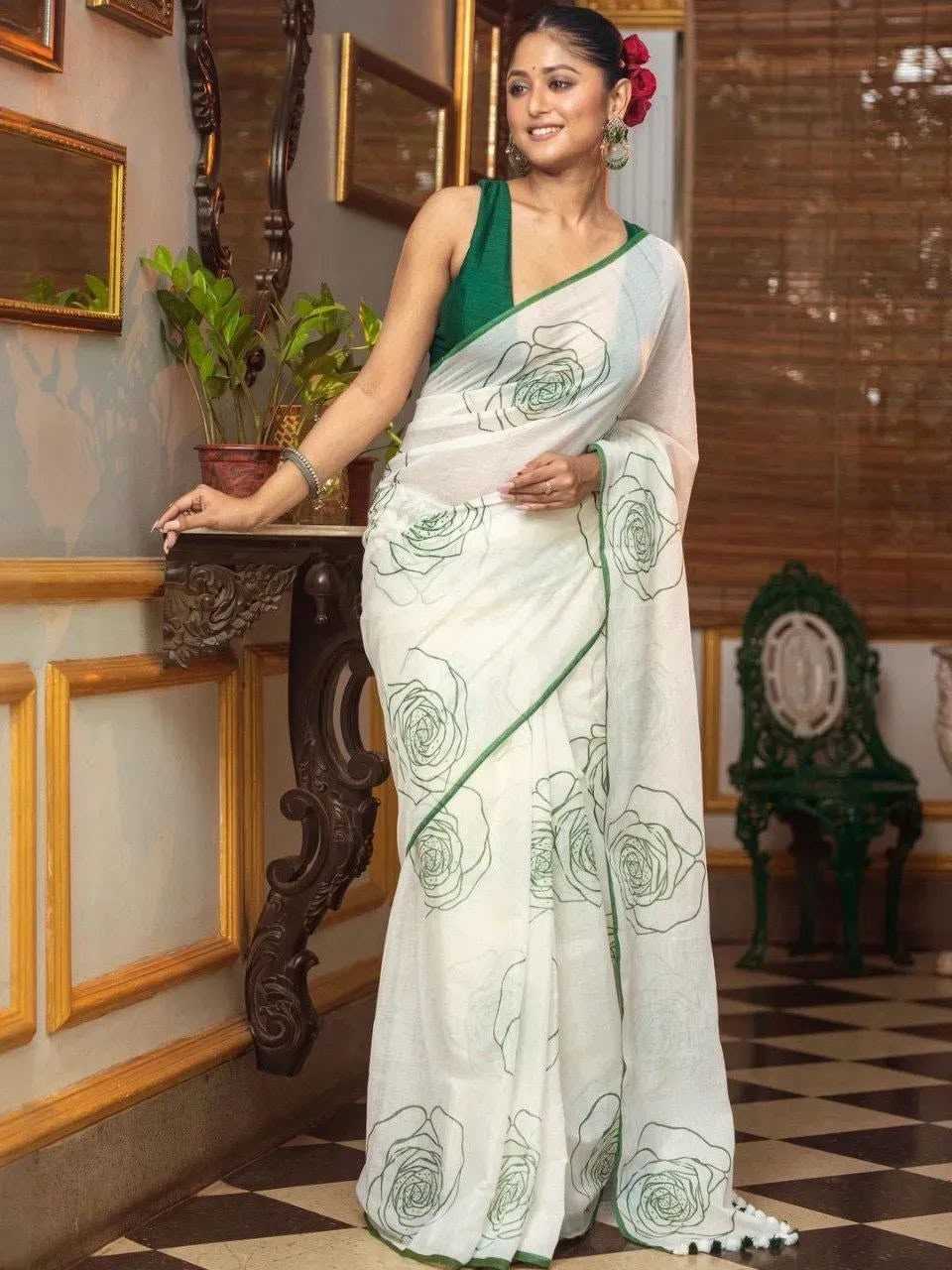 YNF Wholesale Cotton Printed Sarees KESH556 388 | Surat Manufacturer