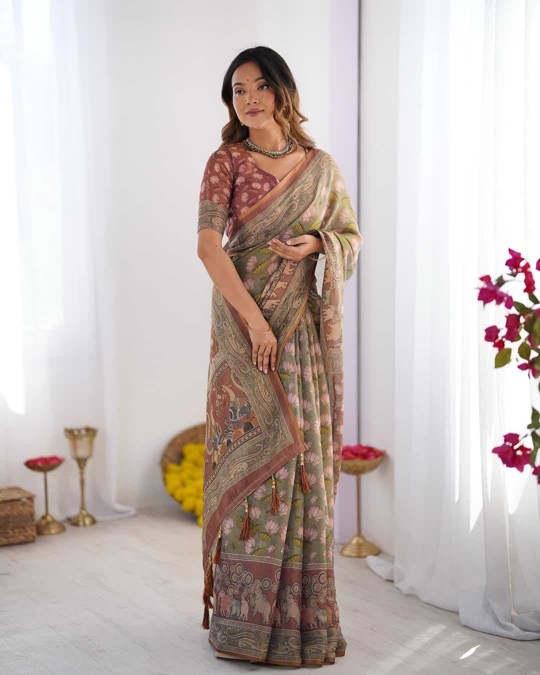 YNF Wholesale Cotton Printed Sarees KESH556 408 | Surat Manufacturer