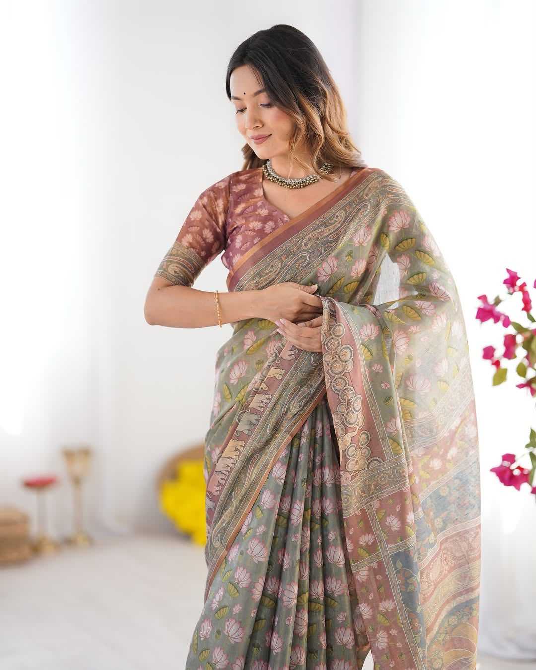 YNF Wholesale Cotton Printed Sarees KESH556 408 | Surat Manufacturer