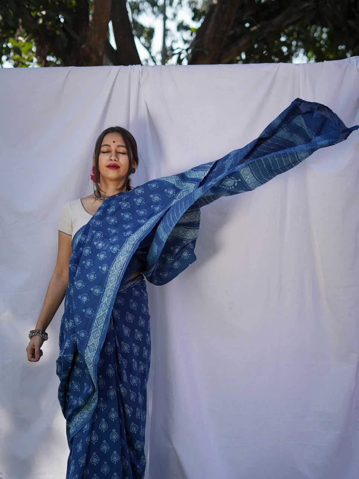 YNF Wholesale Cotton Printed Sarees KESH556 417 | Surat Manufacturer