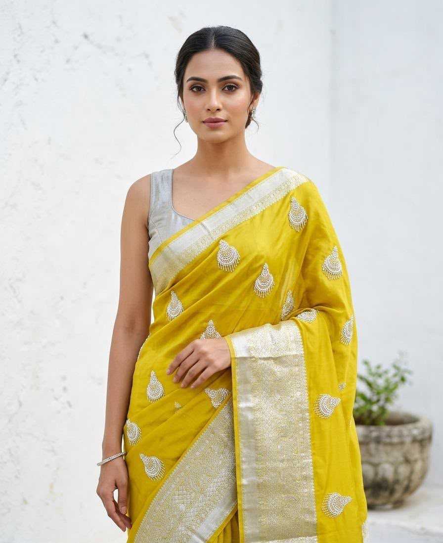 YNF Wholesale Jacquard Sequence Sarees KESH577 Avantika | Surat Manufacturer