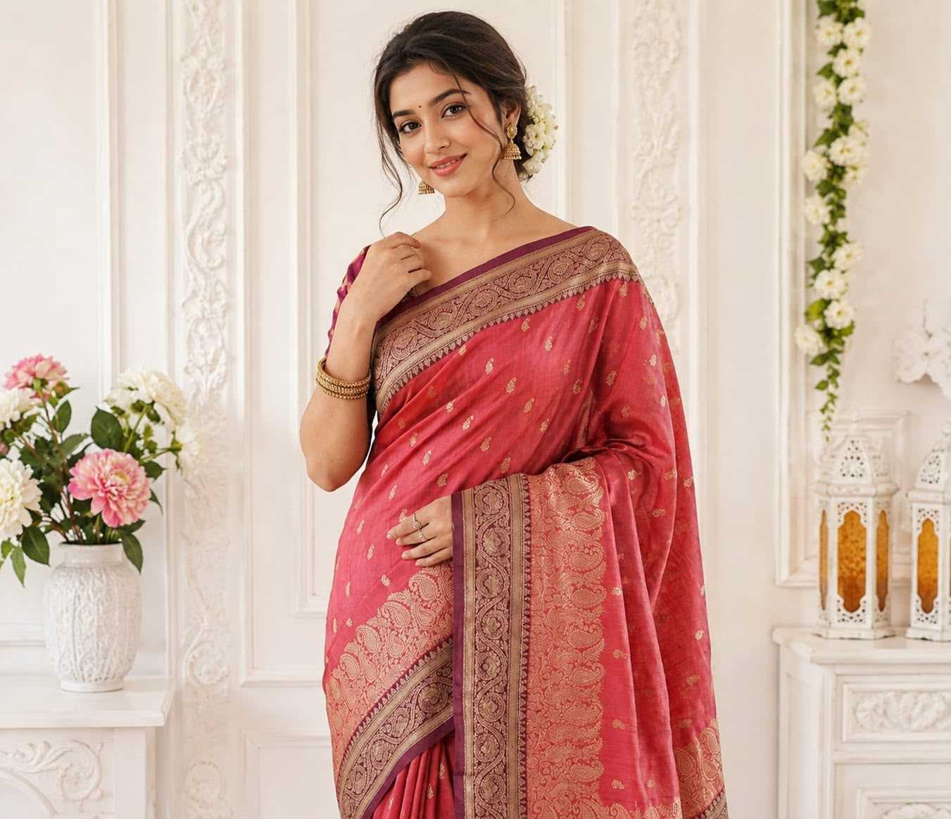 YNF Wholesale Lichi Silk Soft Silk Sarees KESH577 Brinda | Surat Manufacturer