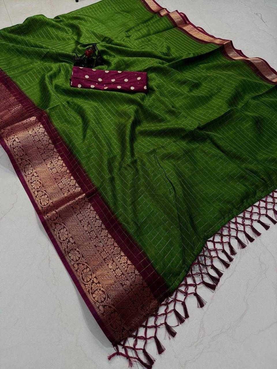 YNF Wholesale Dola Silk Dola Silk Sarees KESH577 PURPLE CHEX | Surat Manufacturer