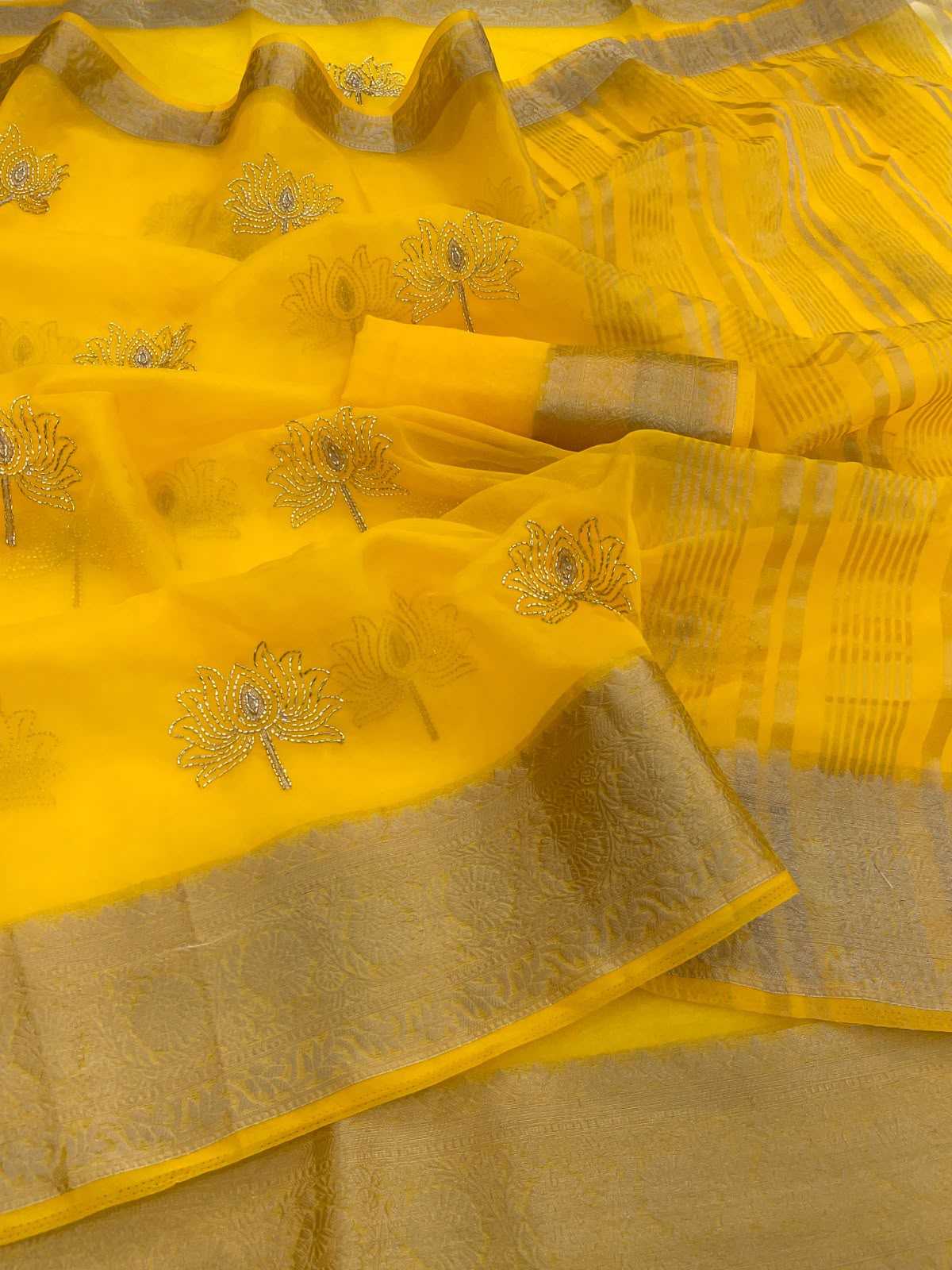YNF Wholesale Jacquard Sequence Sarees KESH577 Val Kamal | Surat Manufacturer
